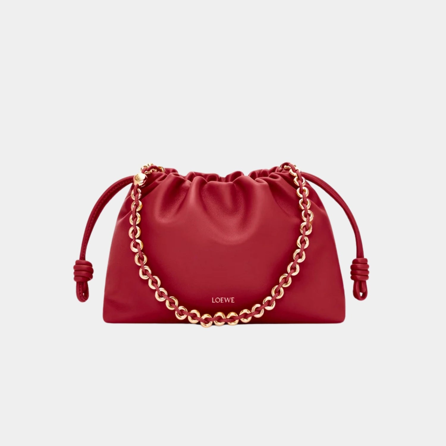 Loewe Medium-sized Flamenco Bag Soft Nappa Lambskin, Burnt Red, Front