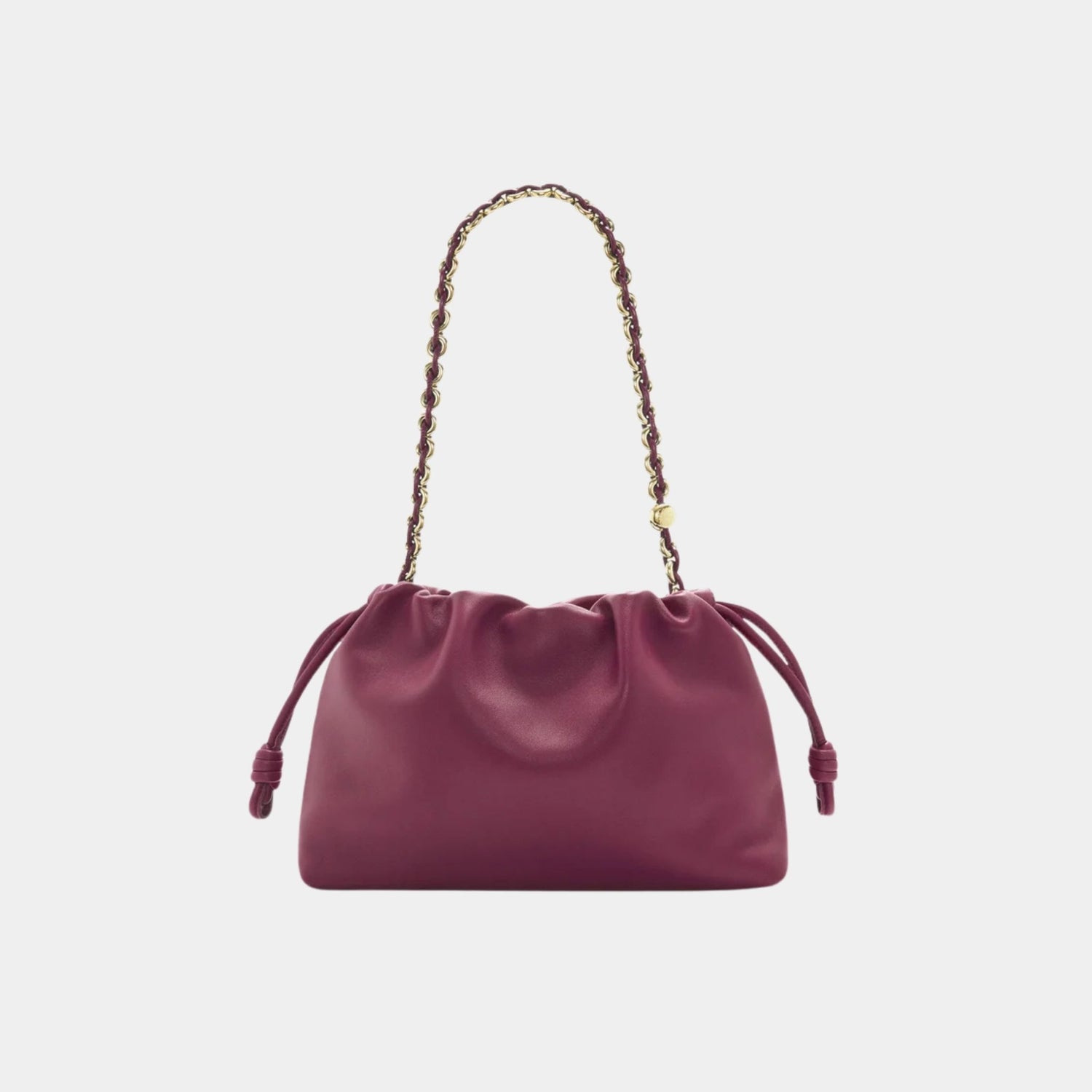 Loewe Medium-sized Flamenco Bag Soft Nappa Lambskin, Crimson, Back