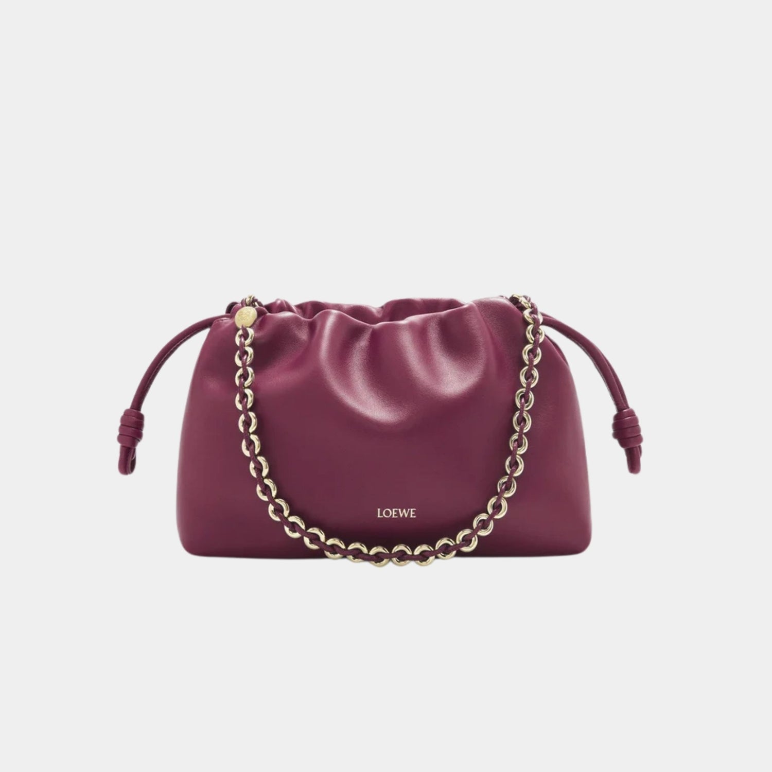 Loewe Medium-sized Flamenco Bag Soft Nappa Lambskin, Crimson, Front