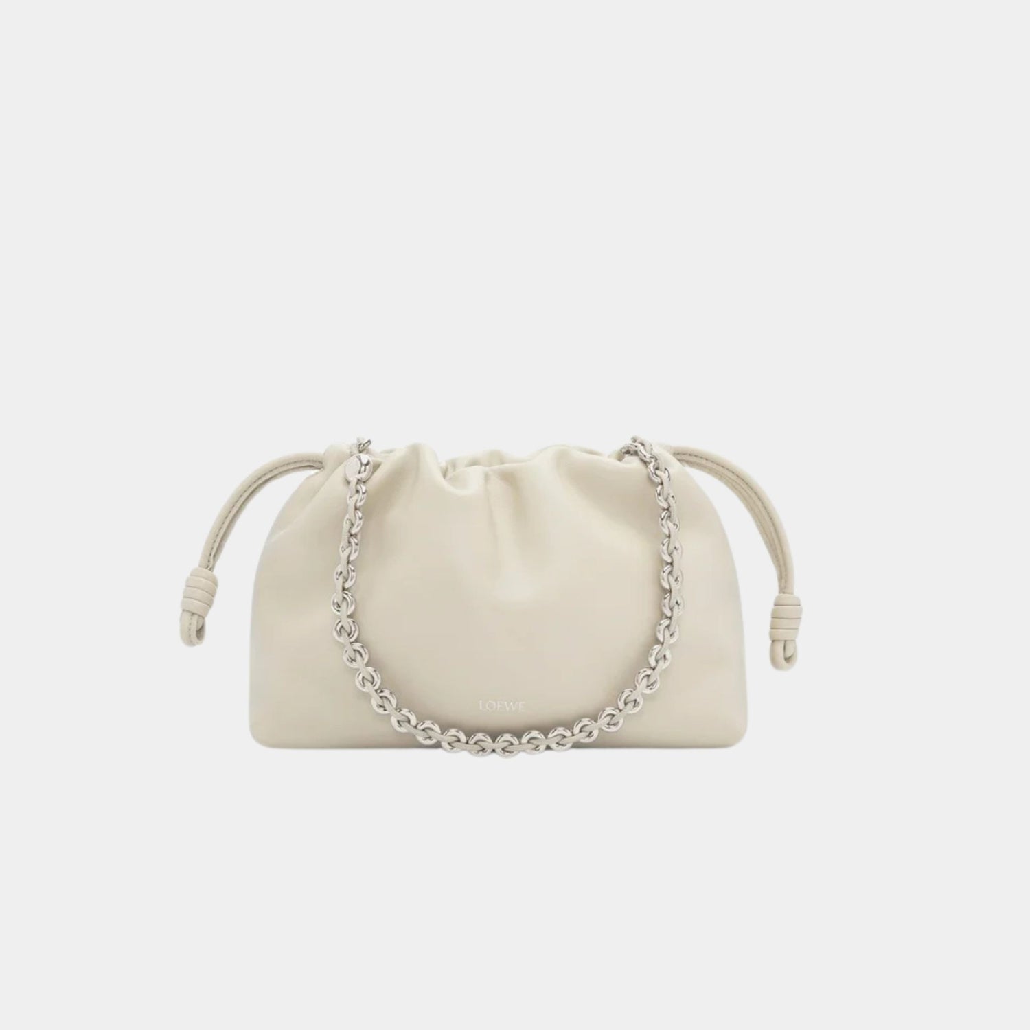 Loewe Medium-sized Flamenco Bag Soft Nappa Lambskin, Sea Salt, Front