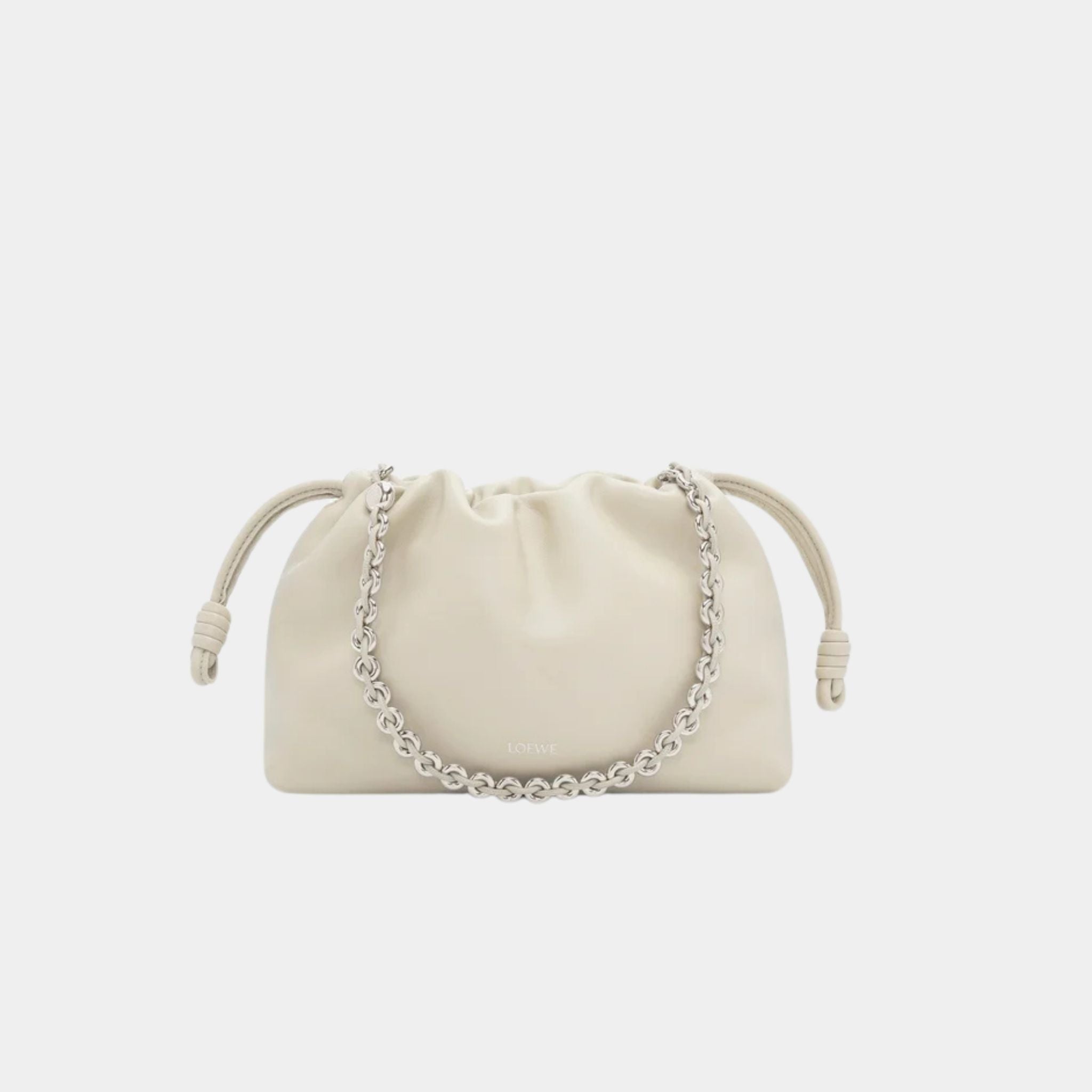 Loewe Medium-sized Flamenco Bag Soft Nappa Lambskin, Sea Salt, Front