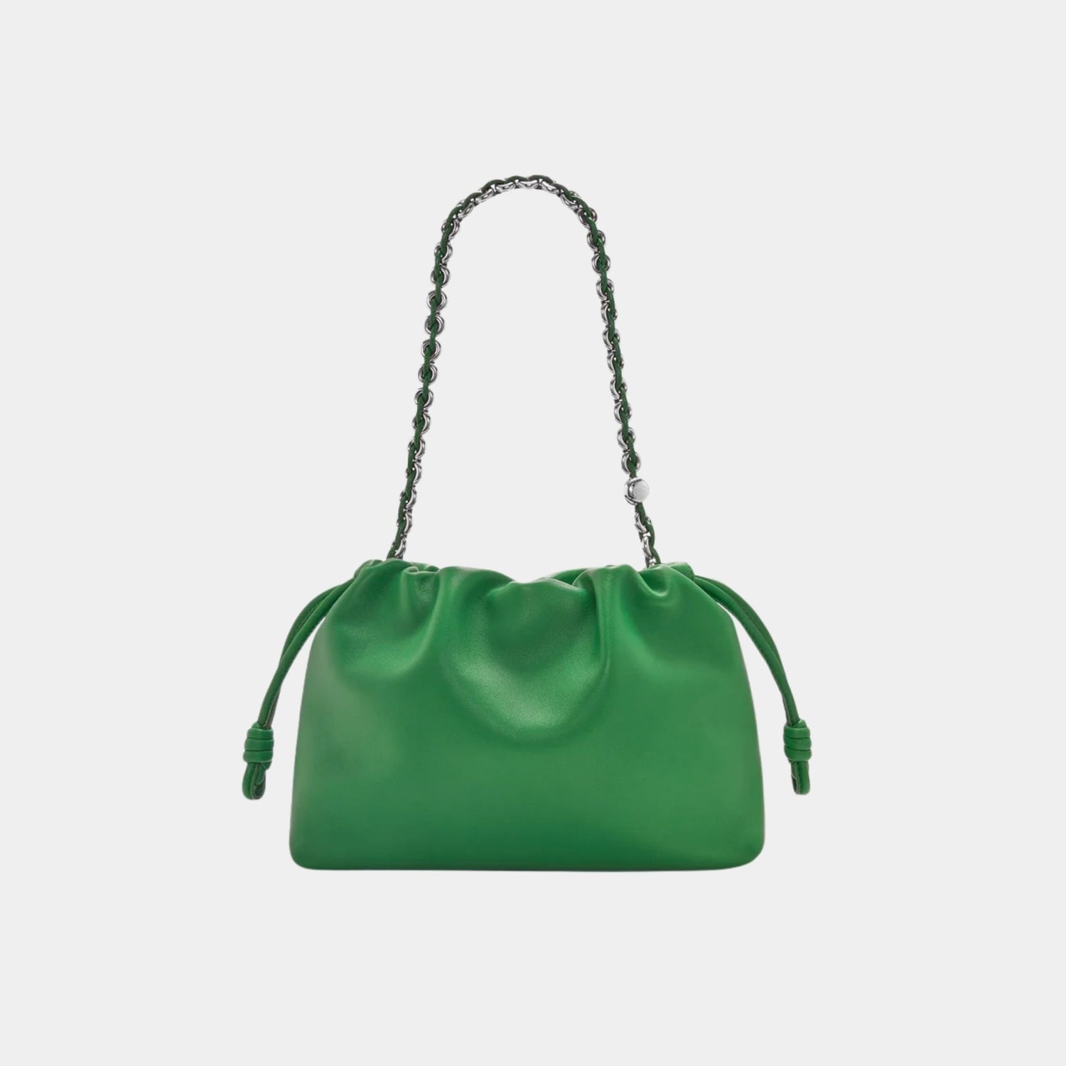 Loewe Medium-sized Flamenco Bag Soft Nappa Lambskin, Tropical Green, Back