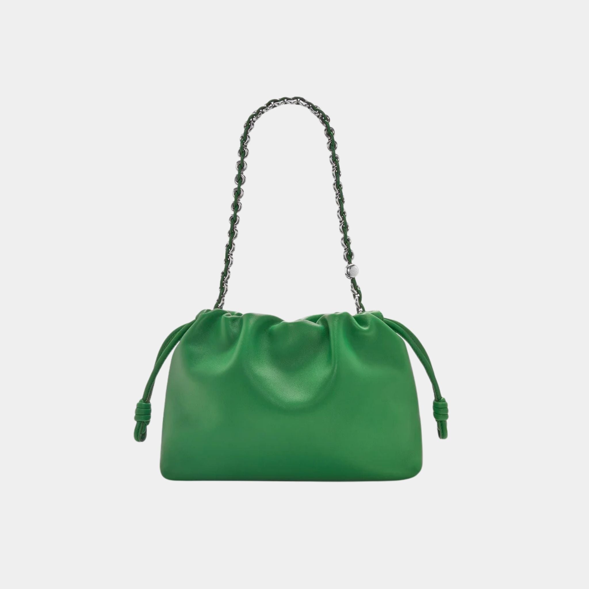 Loewe Medium-sized Flamenco Bag Soft Nappa Lambskin, Tropical Green, Back