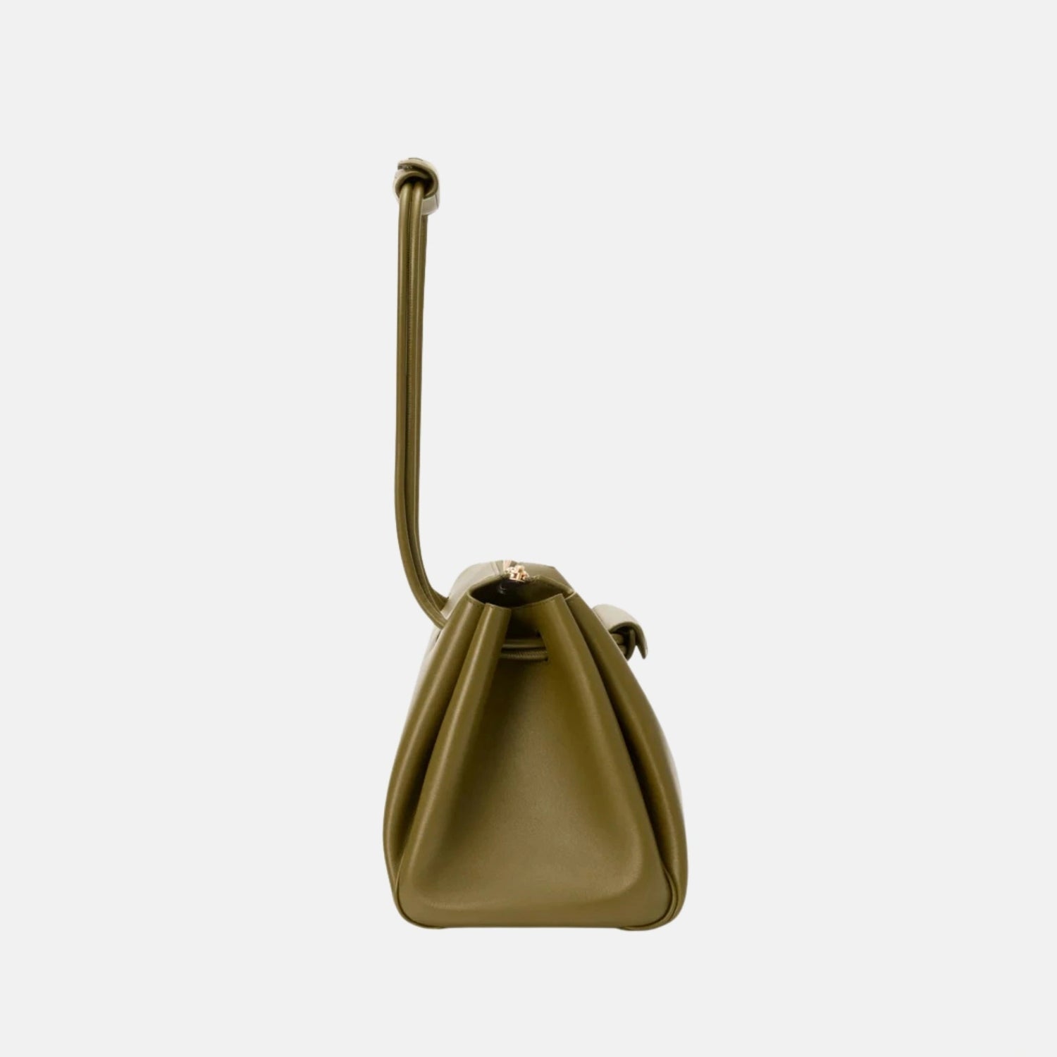 Loewe Medium Madrid Bag in Supple Calfskin, Olive, Side