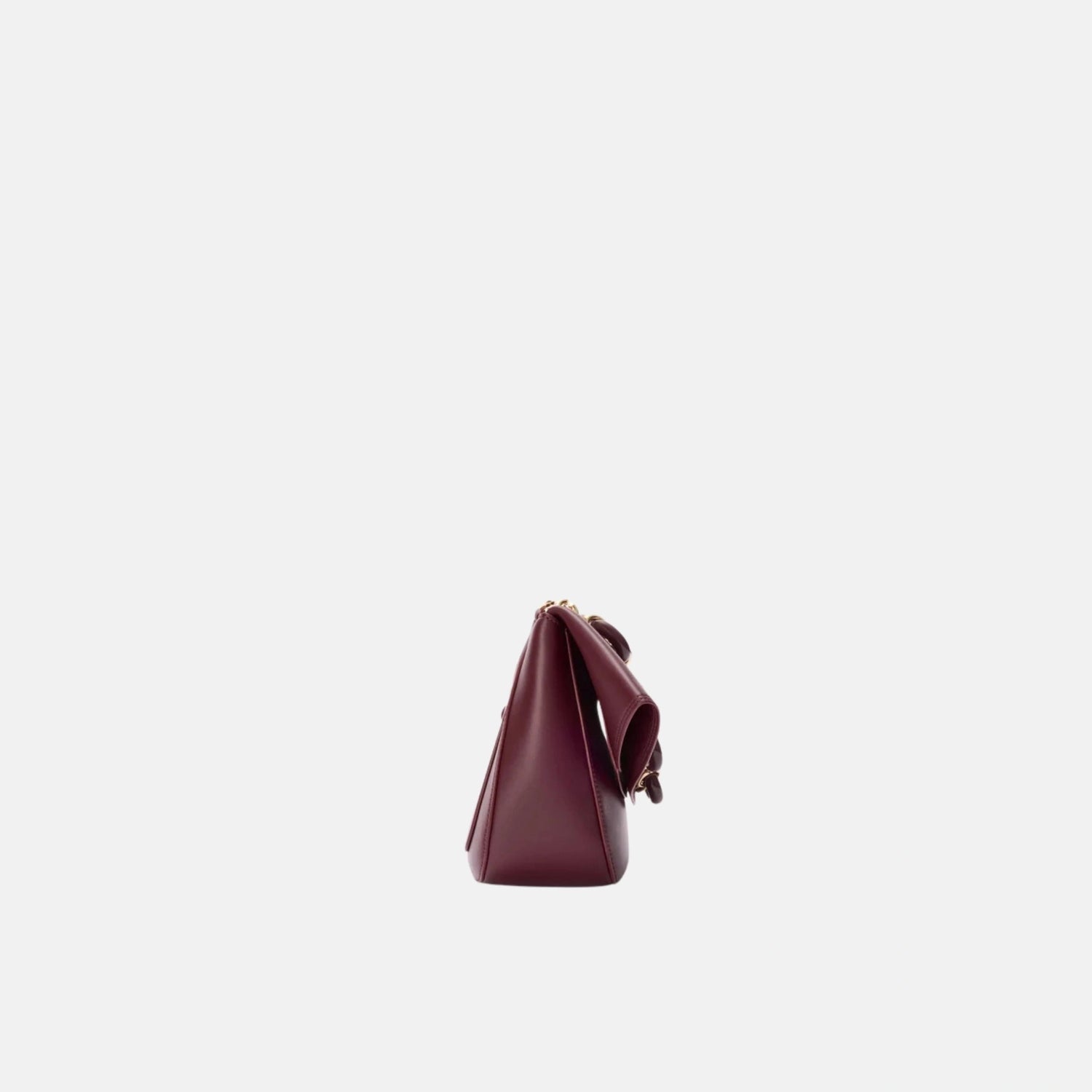 Loewe Medium Ola Bag in Smooth Calfskin, Burgundy, Side