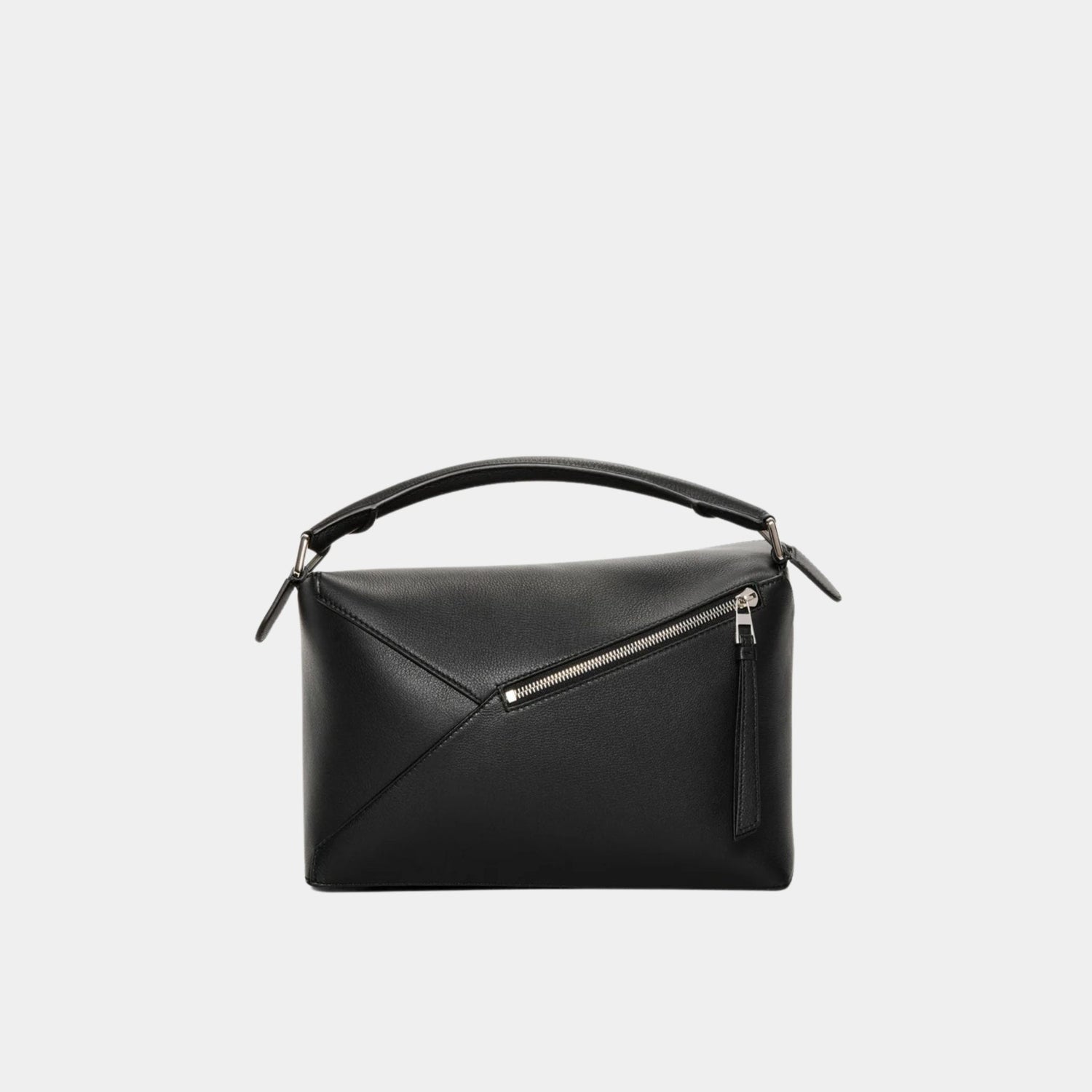 Loewe Medium Puzzle Edge Bag Classic Calf Leather, Black, Back