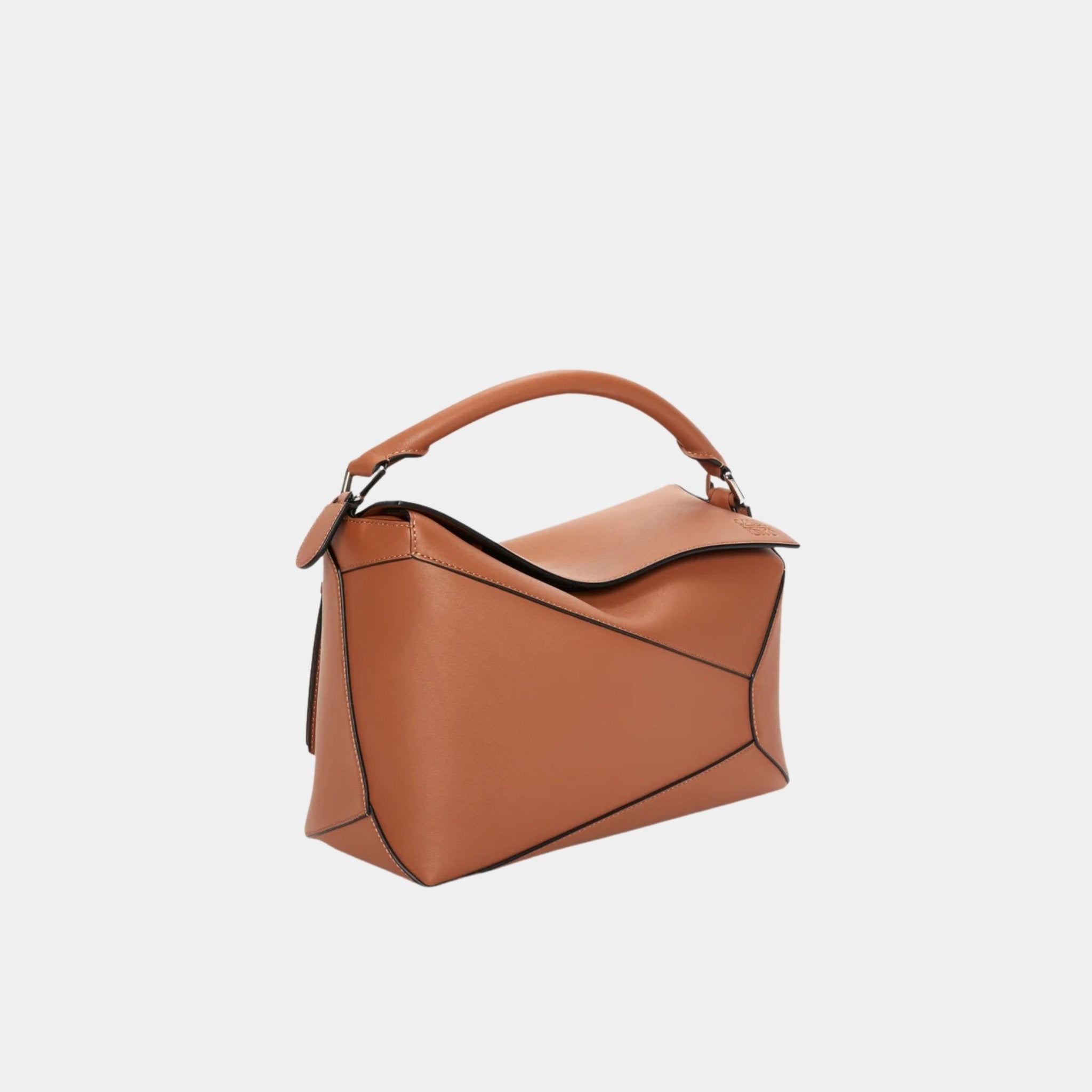 Loewe Medium Puzzle Edge Bag Classic Calf Leather, Tan, Side