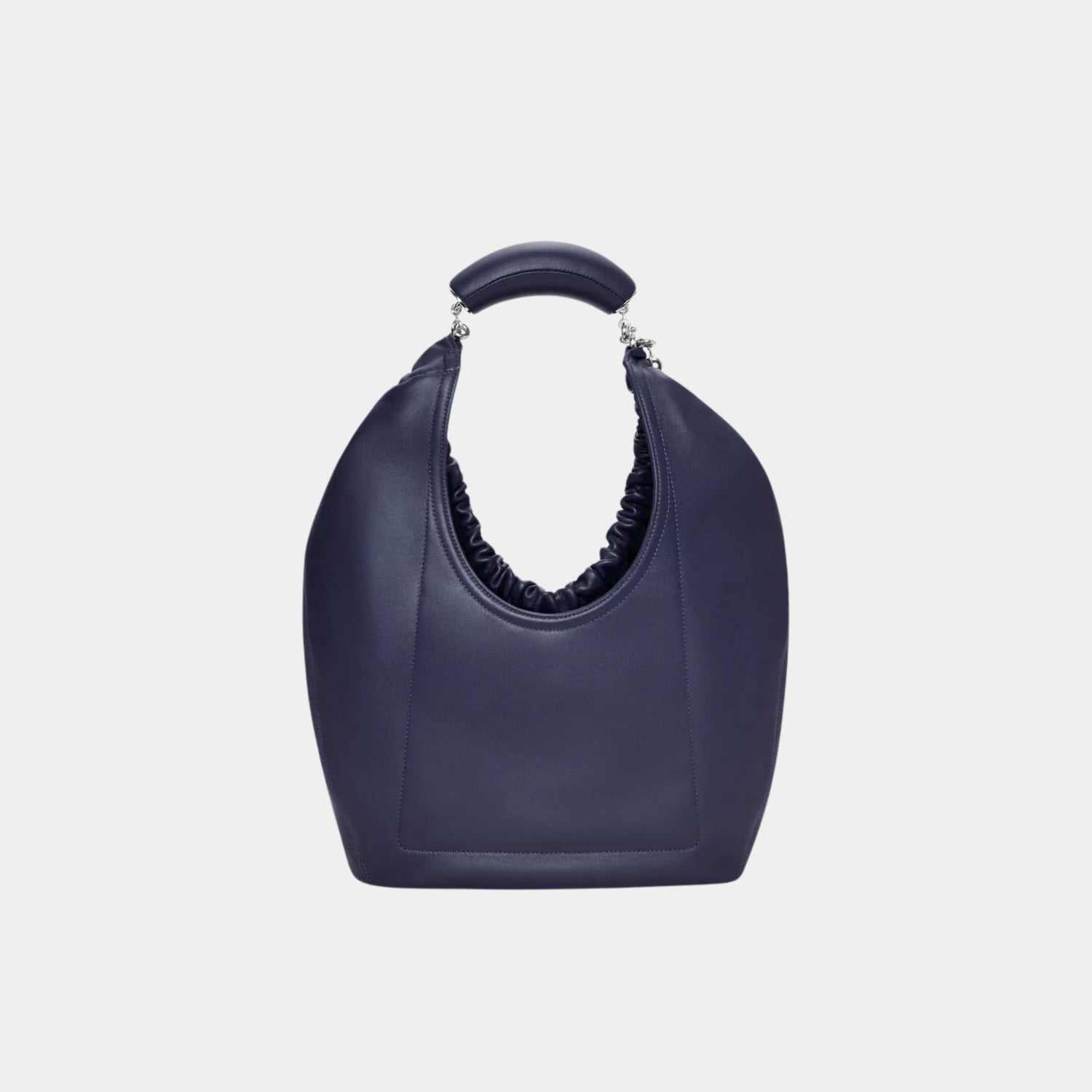 Loewe Medium-sized Squeeze Bag Velvety Nappa Lambskin, Abyss Blue, Back