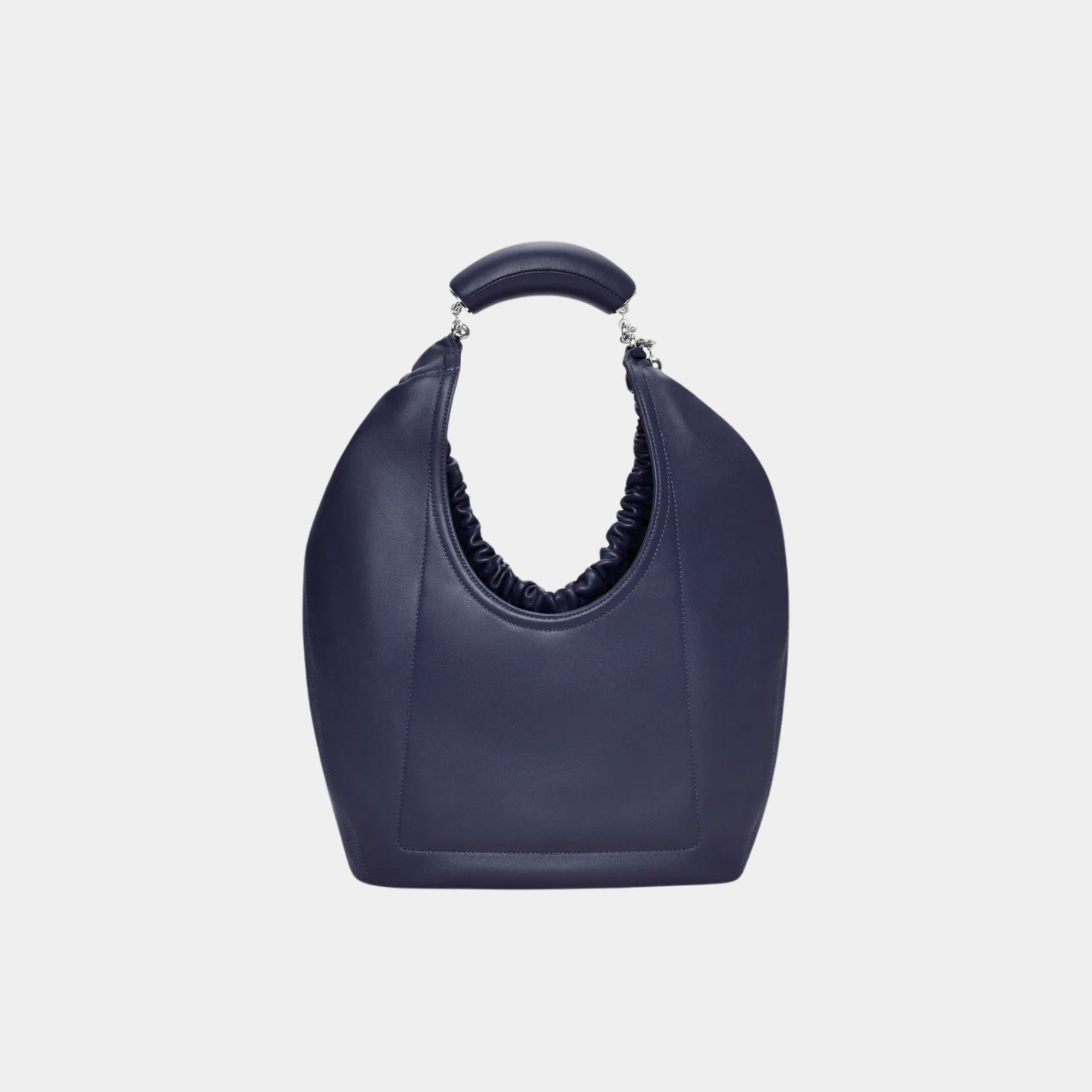 Loewe Medium-sized Squeeze Bag Velvety Nappa Lambskin, Abyss Blue, Back