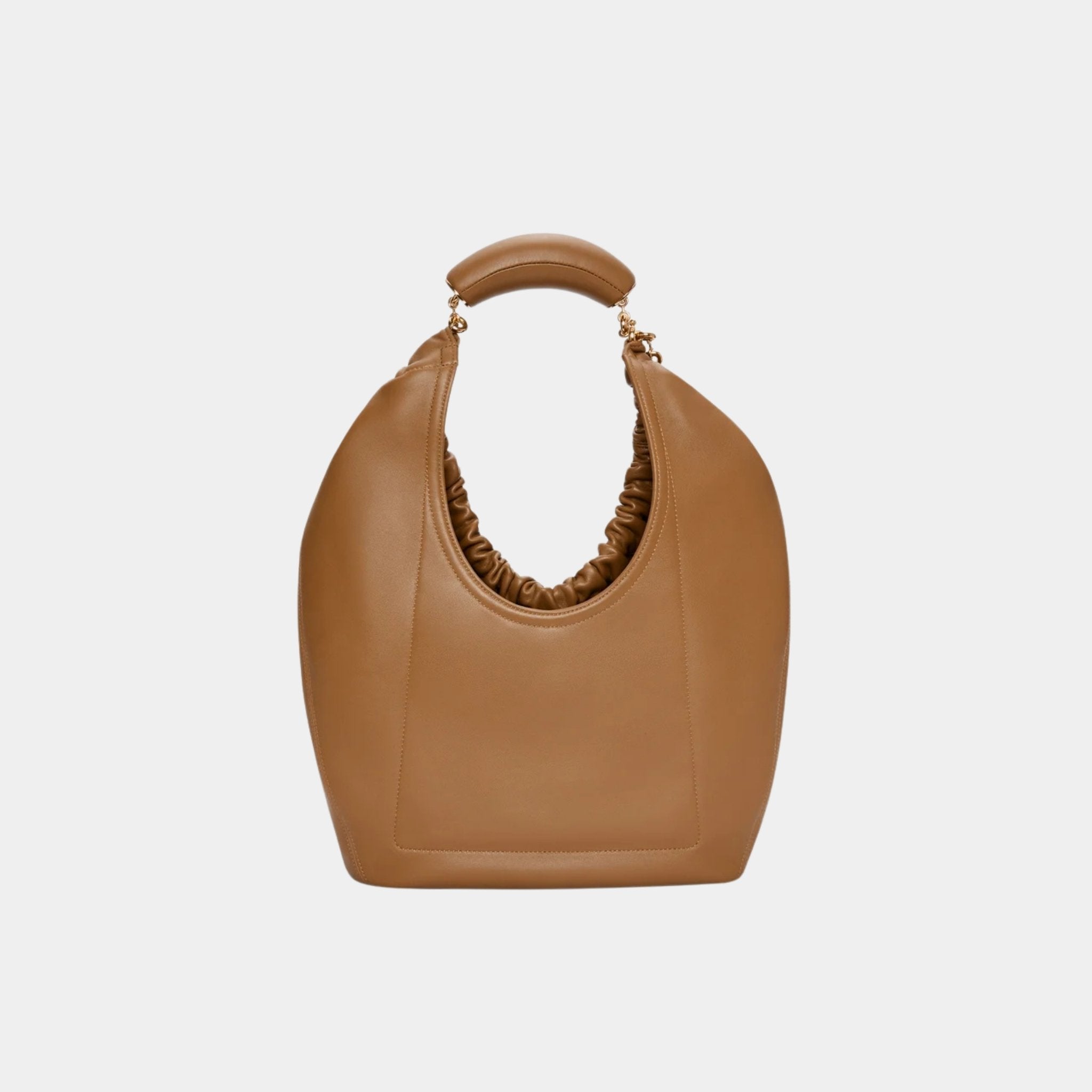 Loewe Medium-sized Squeeze Bag Velvety Nappa Lambskin, Oak Wood, Back