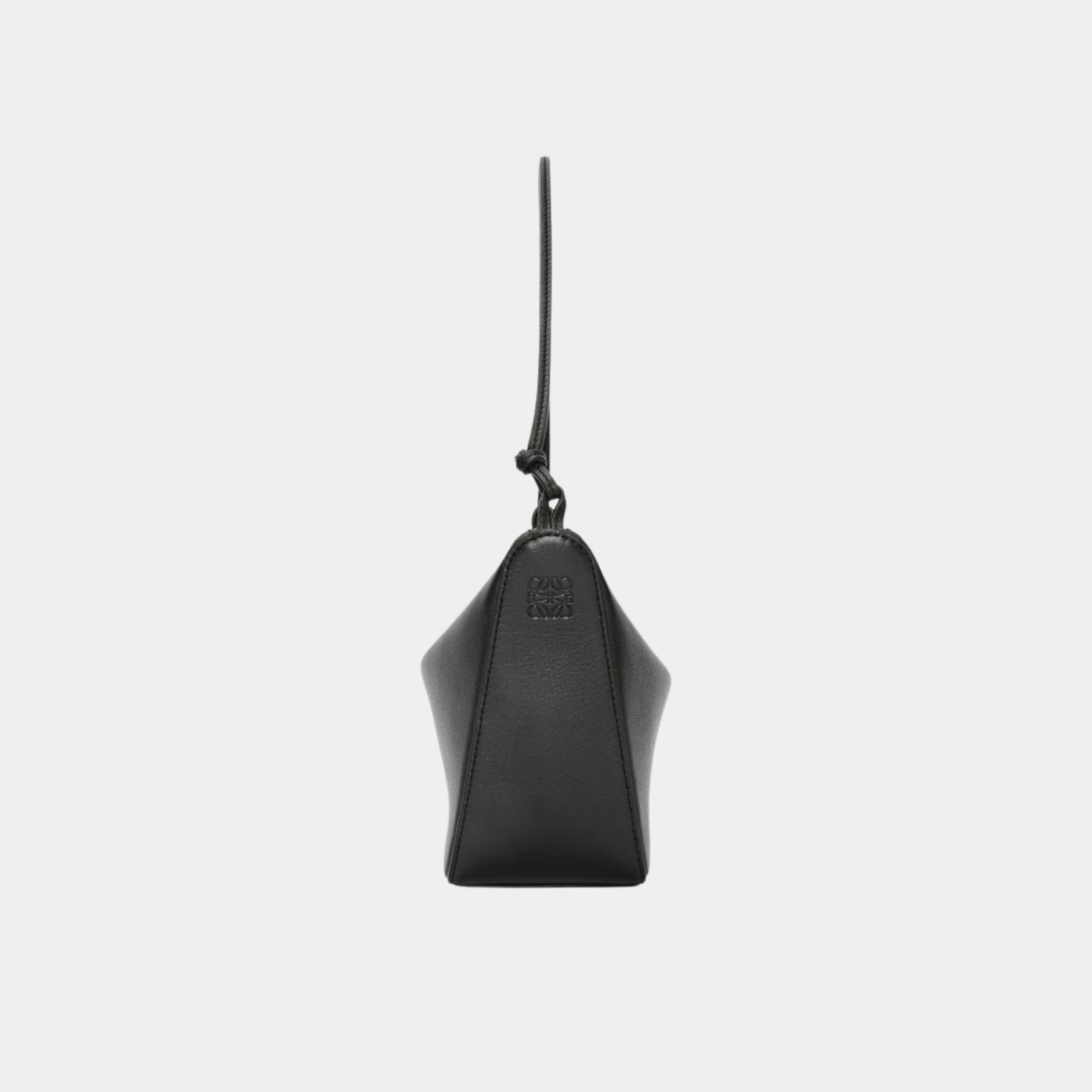 Loewe Mini Hammock Hobo In Classic Calfskin, Black, Side