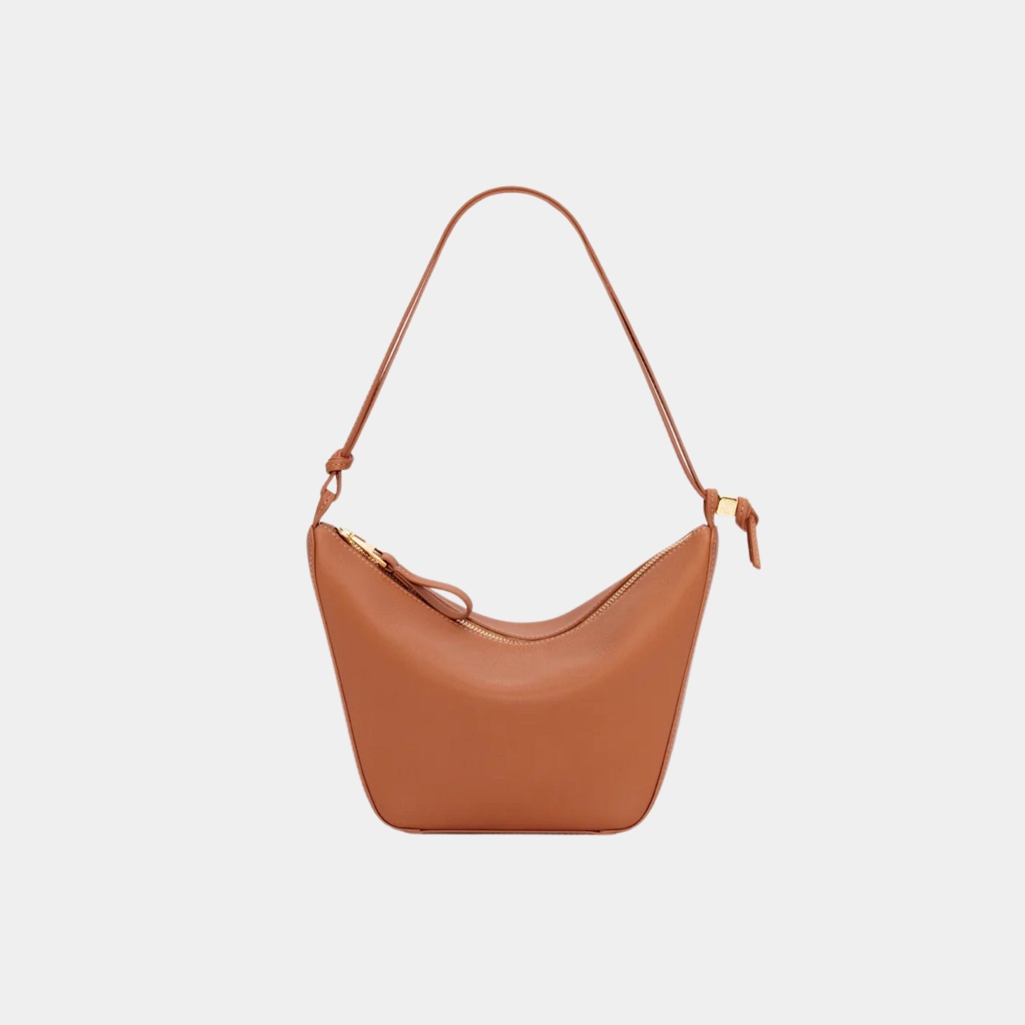 Loewe Mini Hammock Hobo In Classic Calfskin, Tan, Front