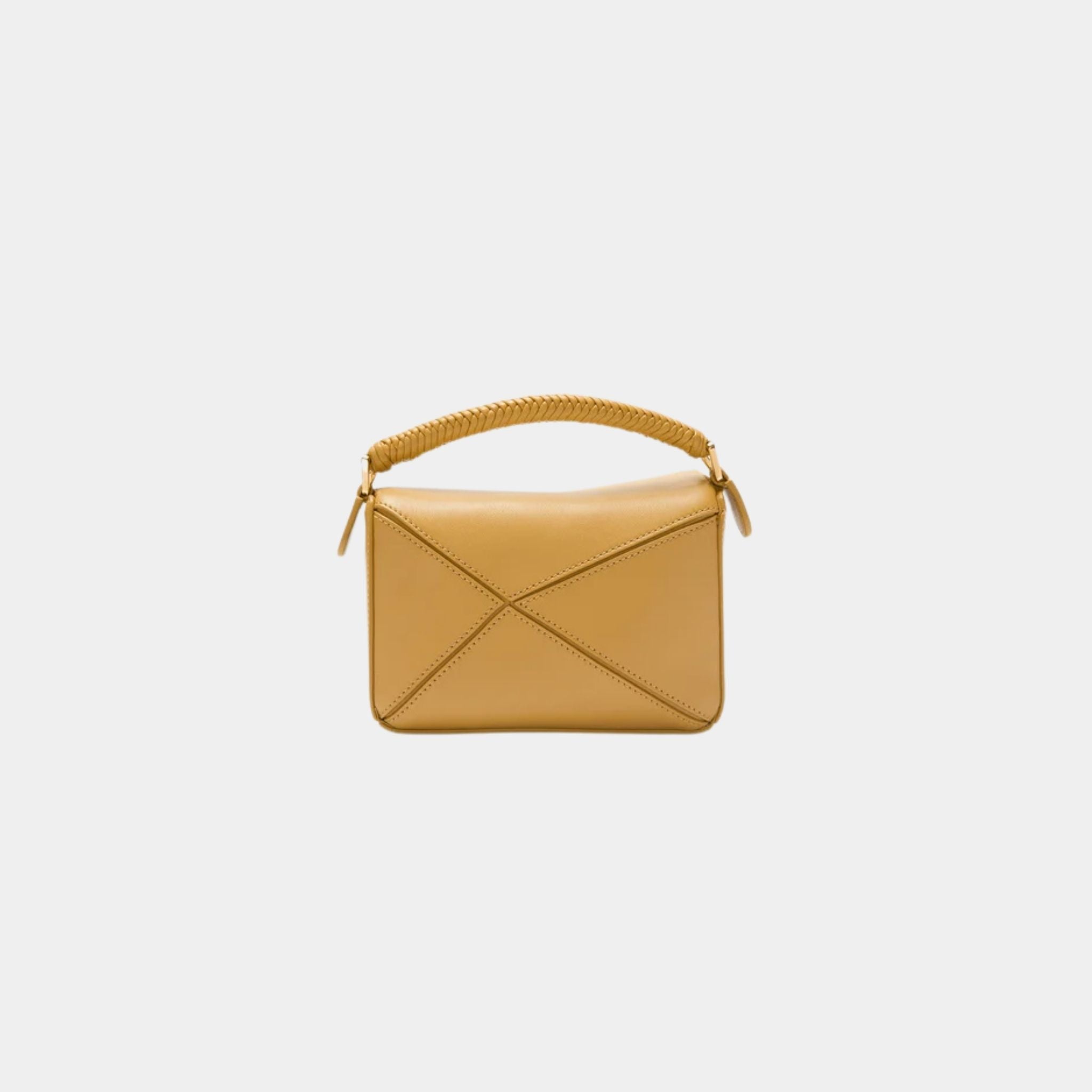 Loewe Mini Puzzle Bag In Smooth Calfskin, Sahara, Back