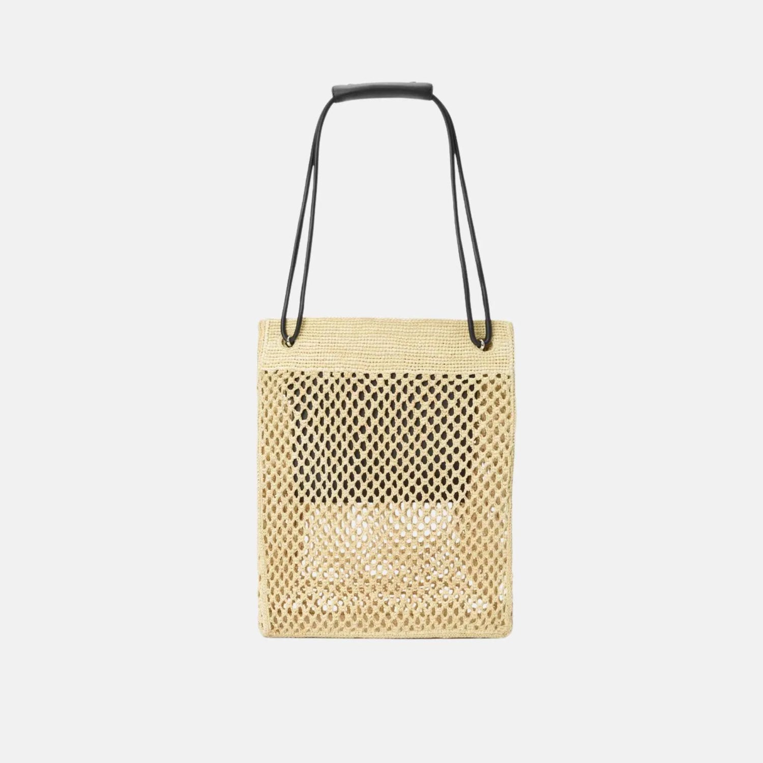 Loewe Pebble Hobo in Raffia, Back