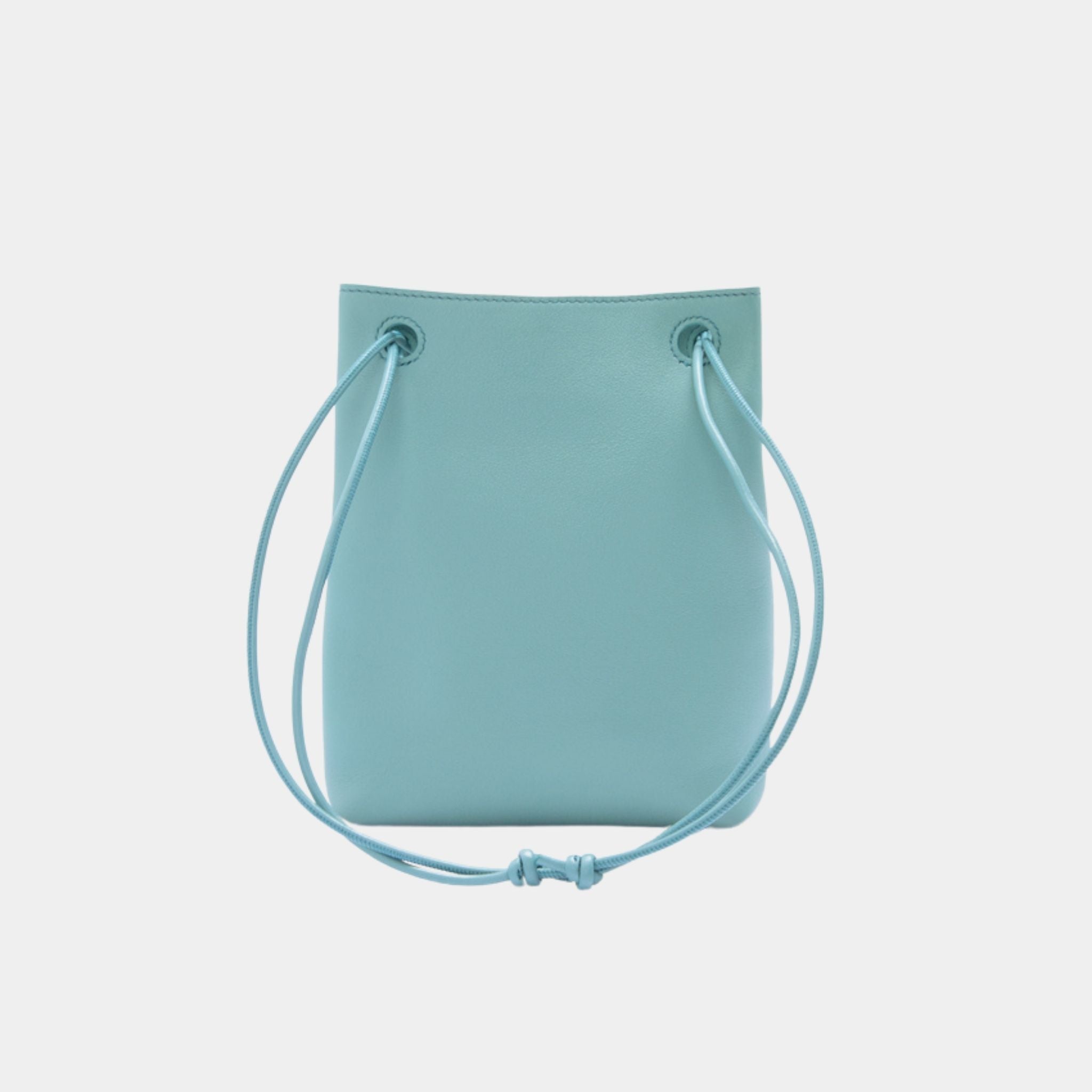 Loewe Pebble Pochette in Smooth Calfskin, Water, Back