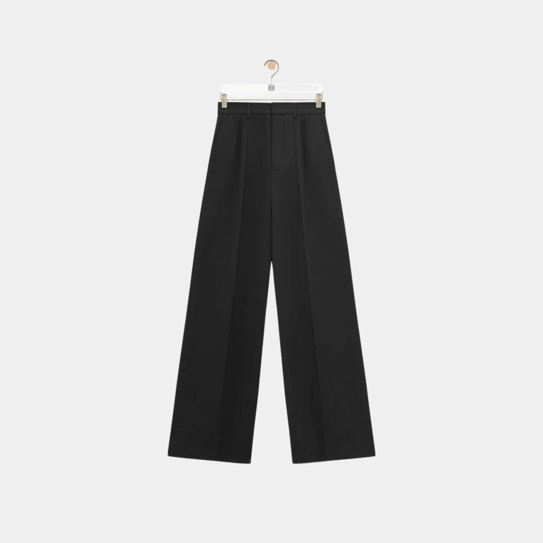 Loewe Pleated Trousers in Lightweight Compact Cotton, Front