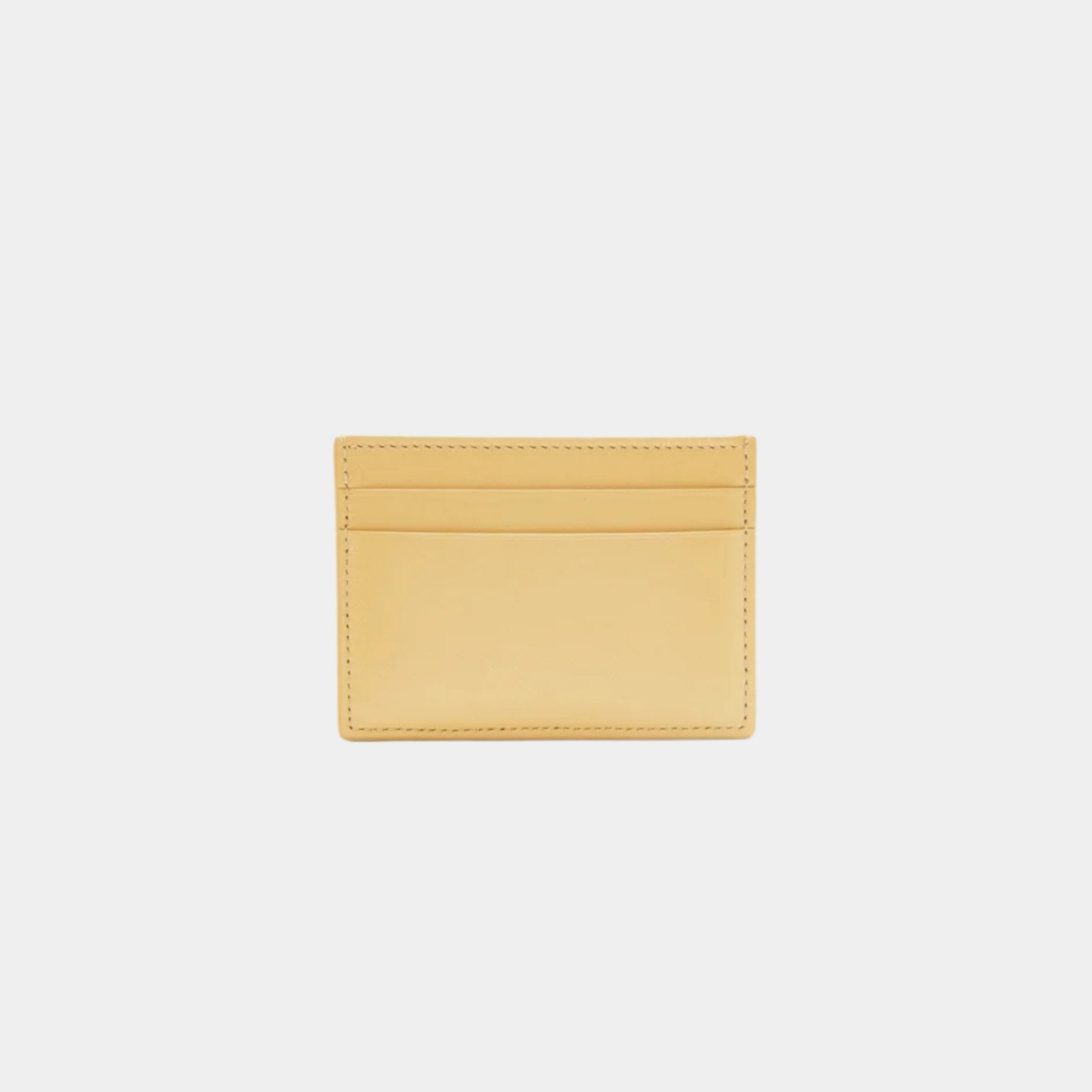 Loewe Puffer Anagram Plain Cardholder In Shiny Nappa Calfskin, Dark Butter, Back