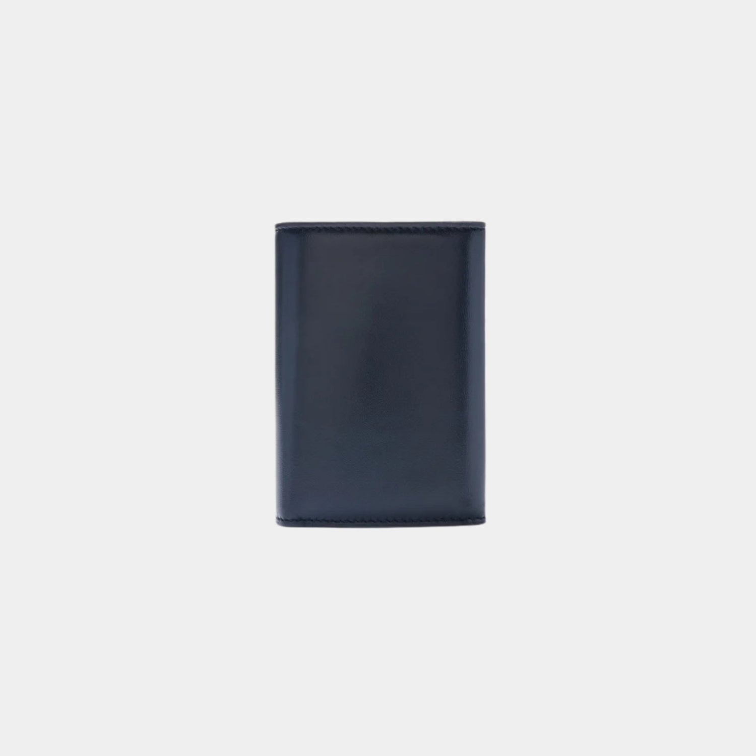 Loewe Puffer Anagram Small Vertical Wallet In Shiny Nappa Calfskin, Deep Navy, Back