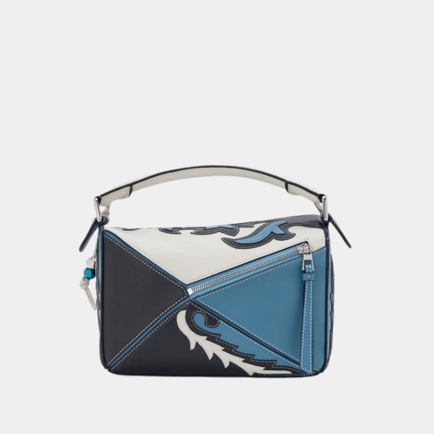 Loewe Puzzle 10 Cowboy Re-edition Bag in Classic Calfskin, Back