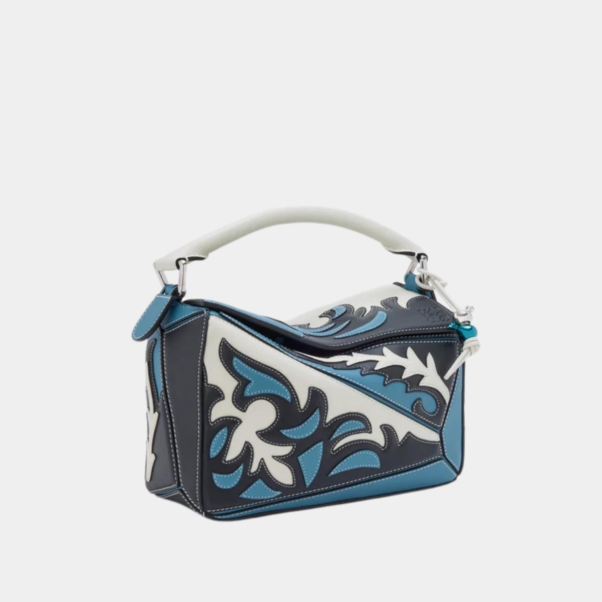 Loewe Puzzle 10 Cowboy Re-edition Bag in Classic Calfskin, Side