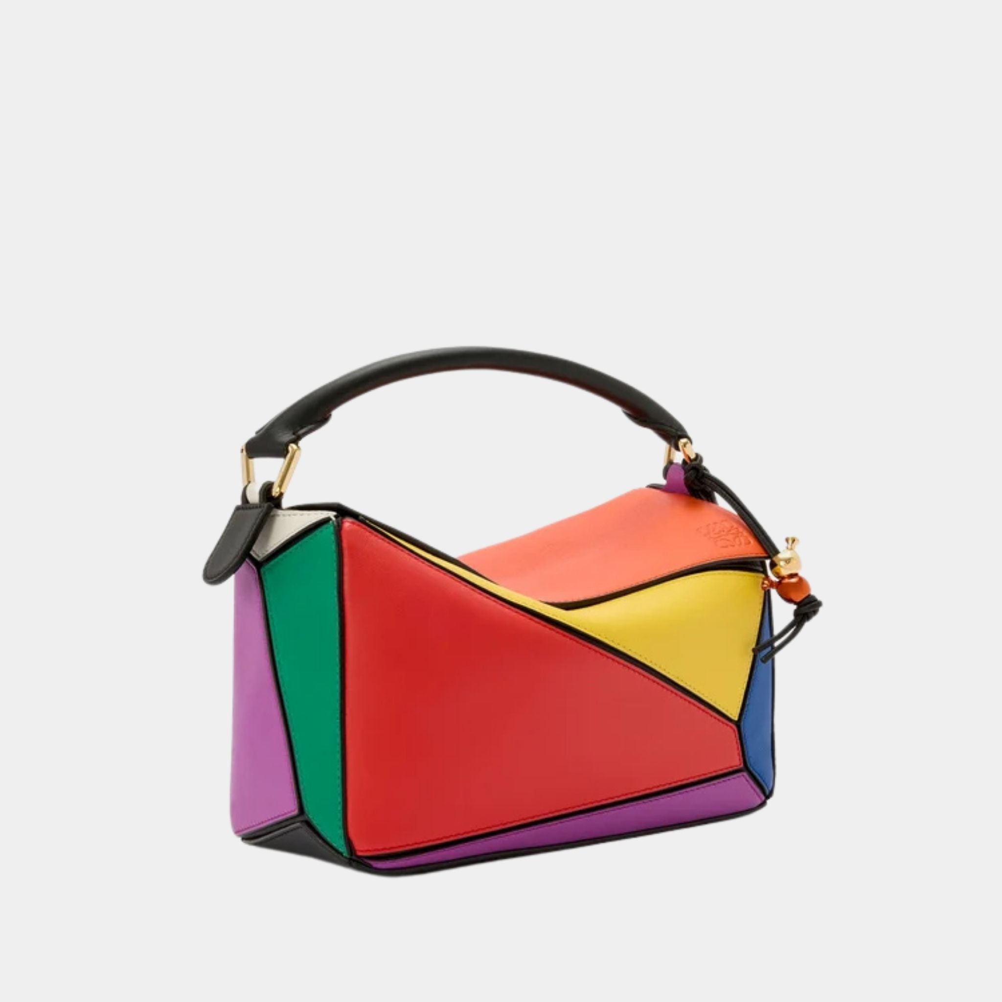 Loewe Puzzle 10 Multicolour Re-edition Bag in Classic Calfskin, Side