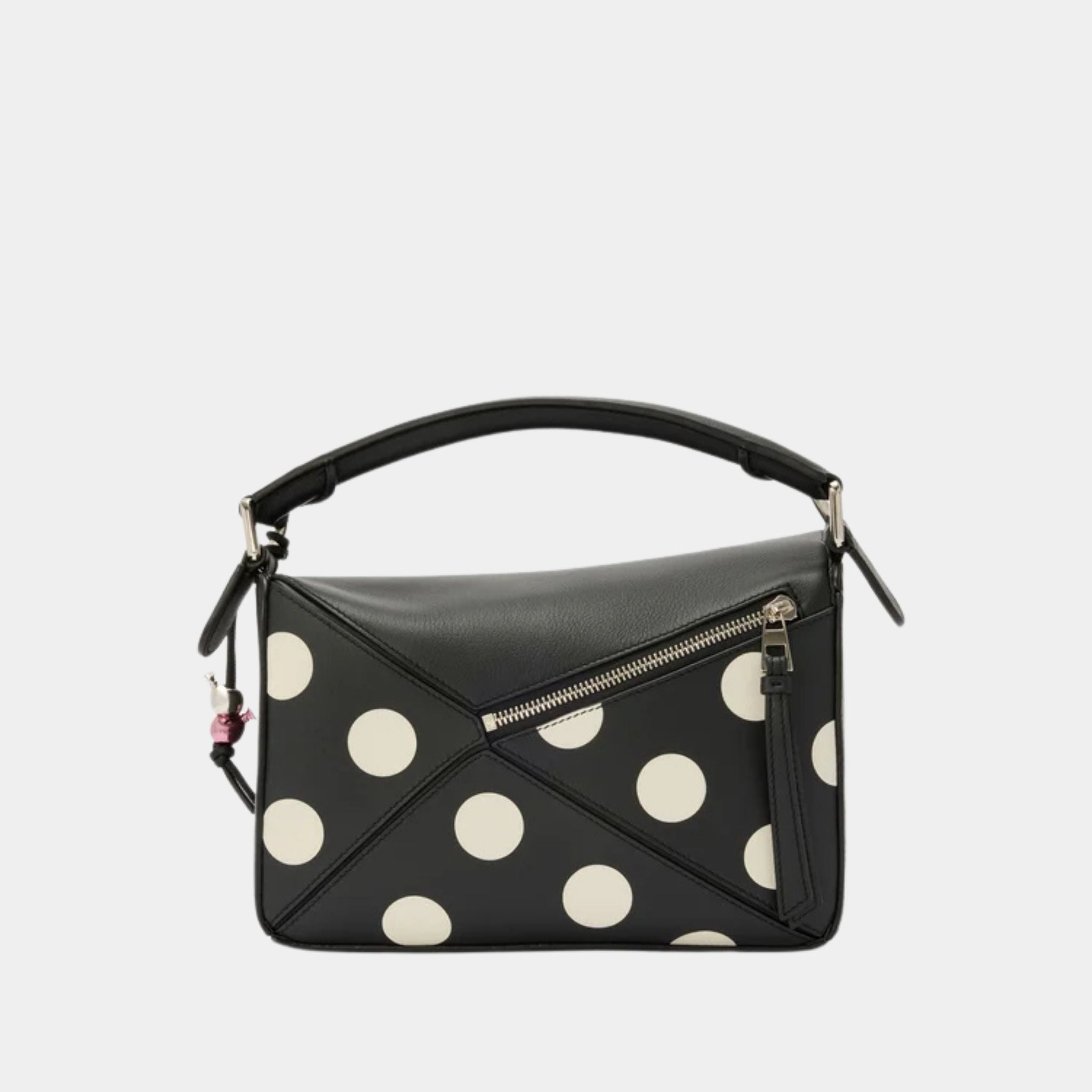 Loewe Puzzle 10 Polka Re-edition Bag in Classic Calfskin, Back