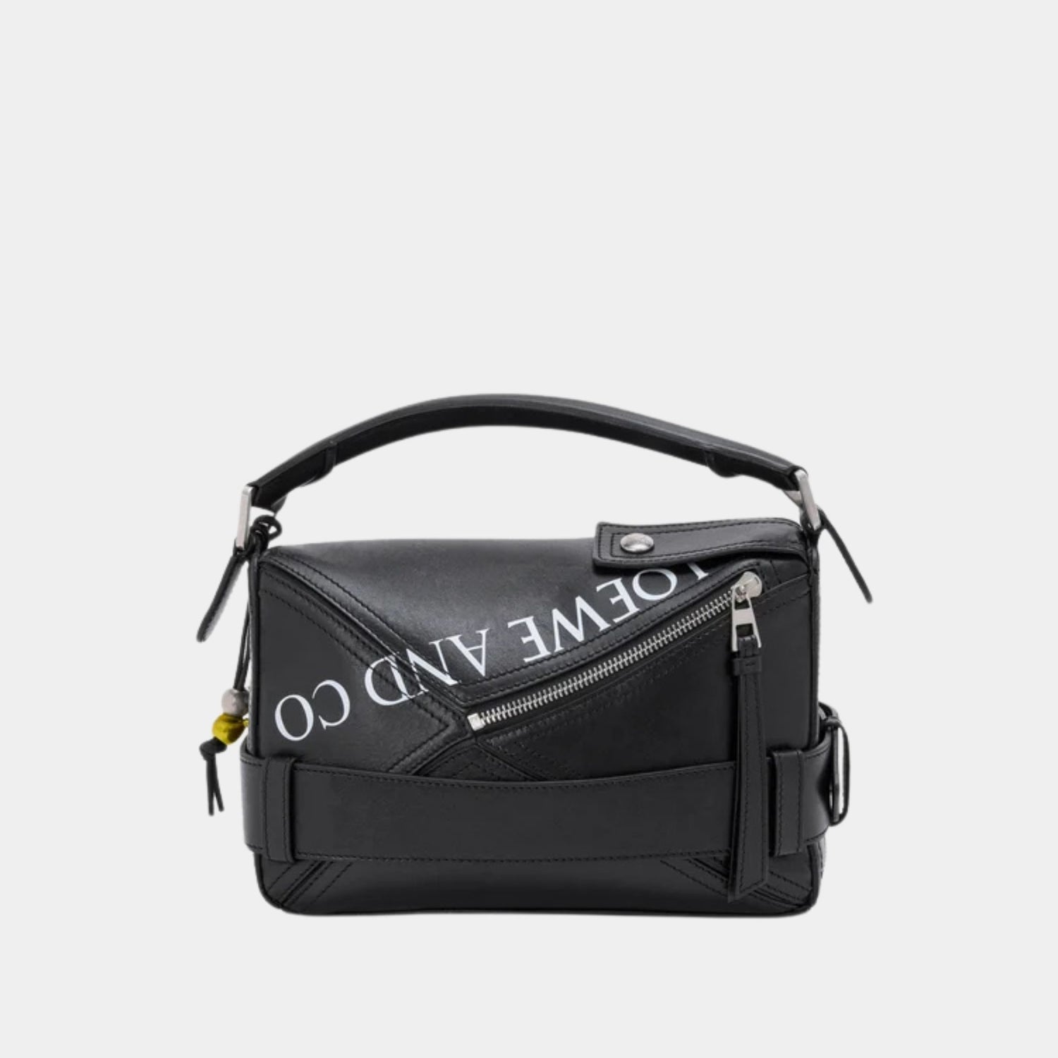 Loewe Puzzle 10 William Morris Re-edition Bag in Shiny Calfskin, Back