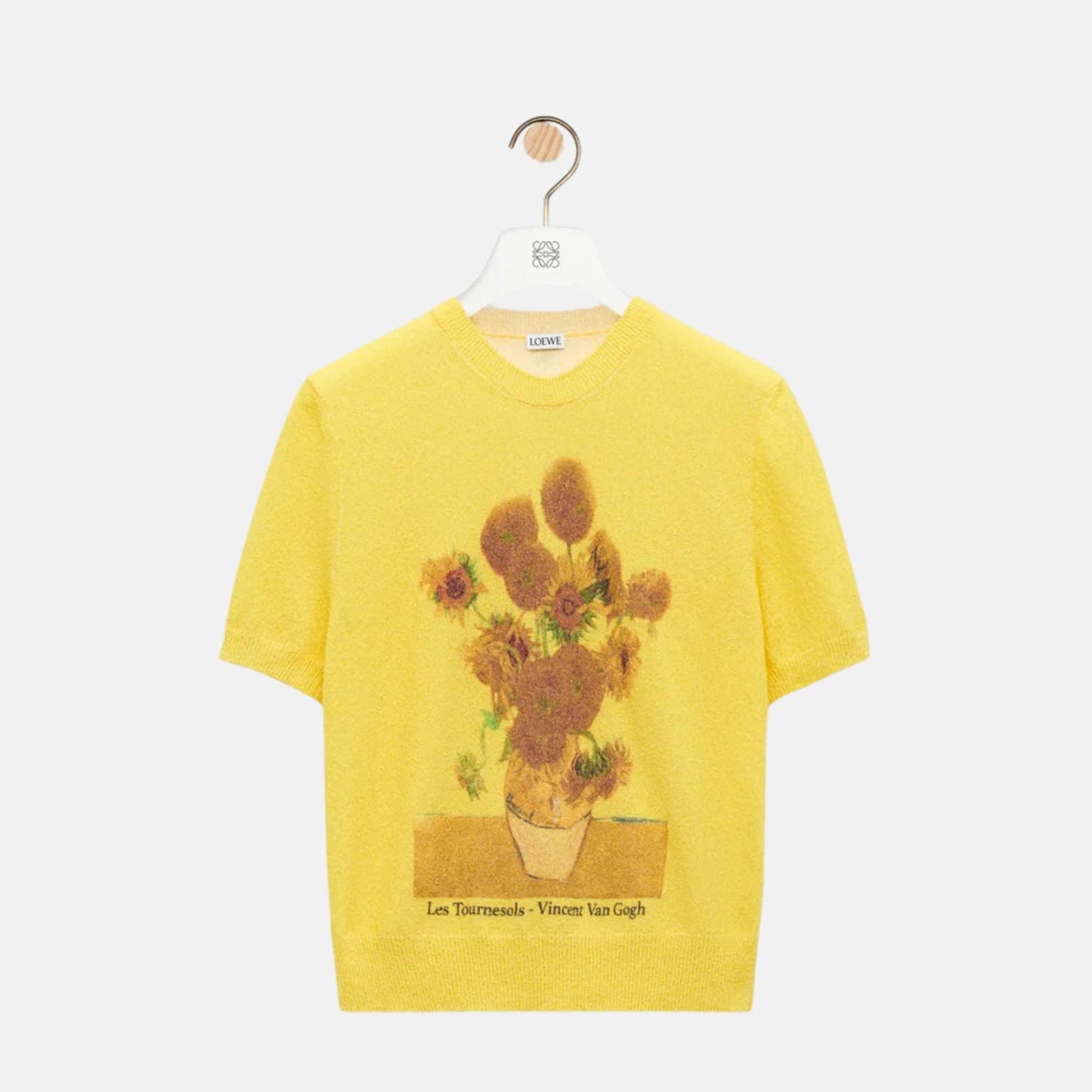 Loewe Short Sleeve Sweater In Cotton Blend, Front