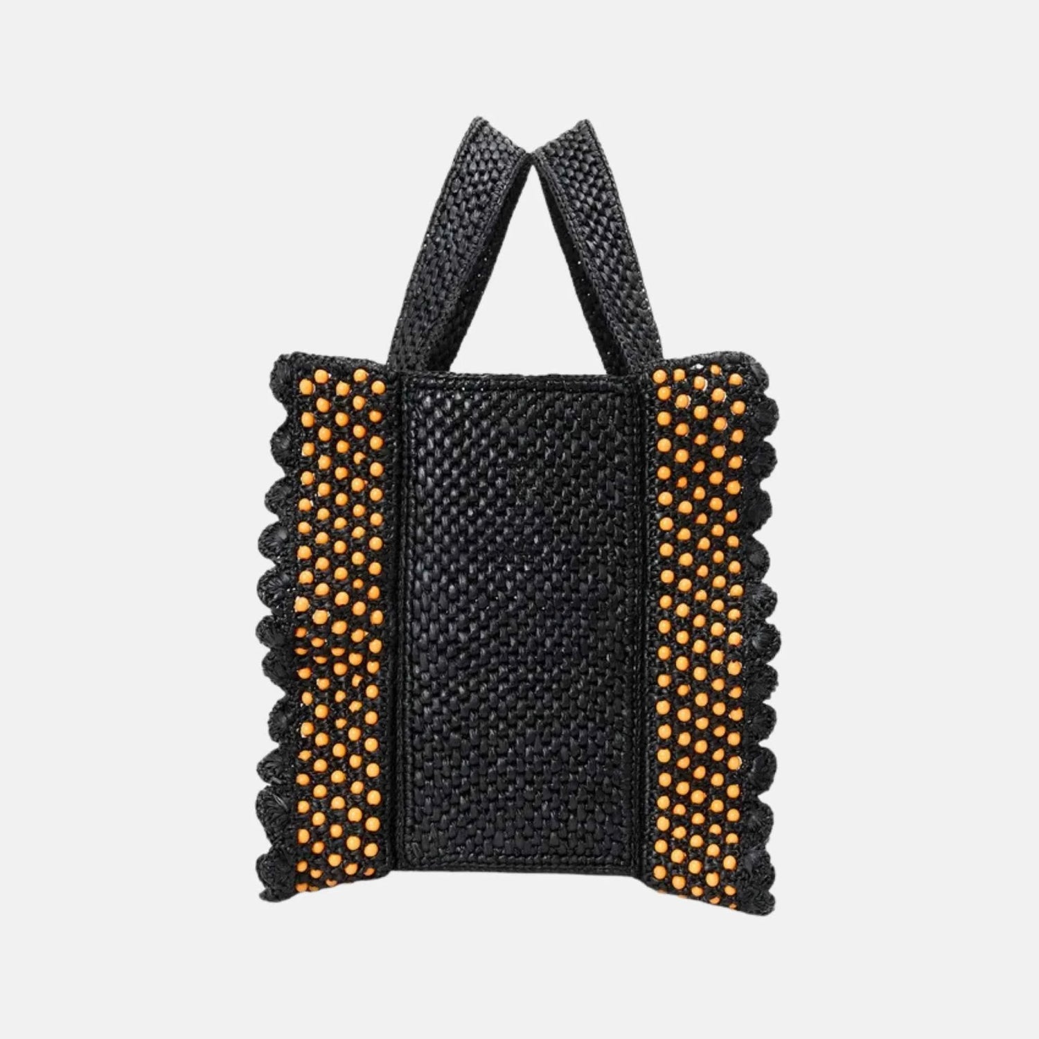 Loewe Small Font Tote in Raffia, Side