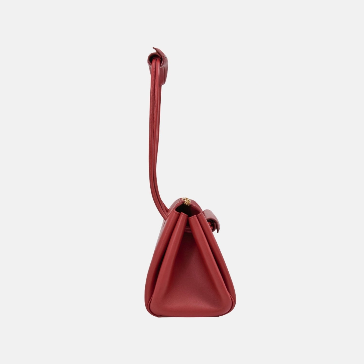 Loewe Small Madrid Bag in Supple Calfskin, Burnt Red, Side