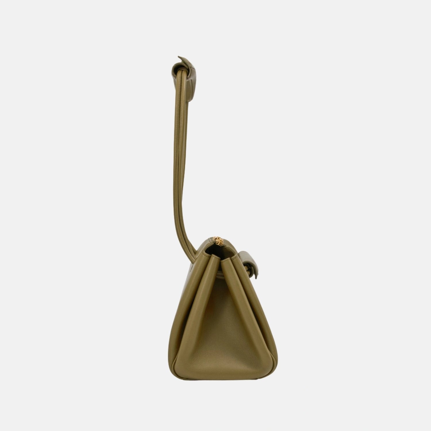 Loewe Small Madrid Bag in Supple Calfskin, Olive, Side