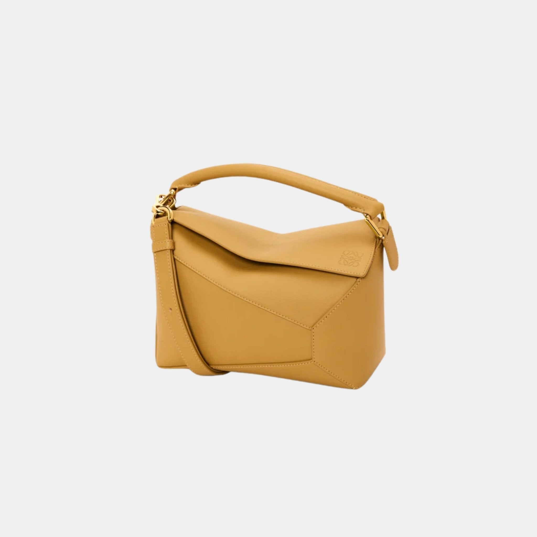 Loewe Small Puzzle Edge Bag In Classic Calfskin, Sahara, Front