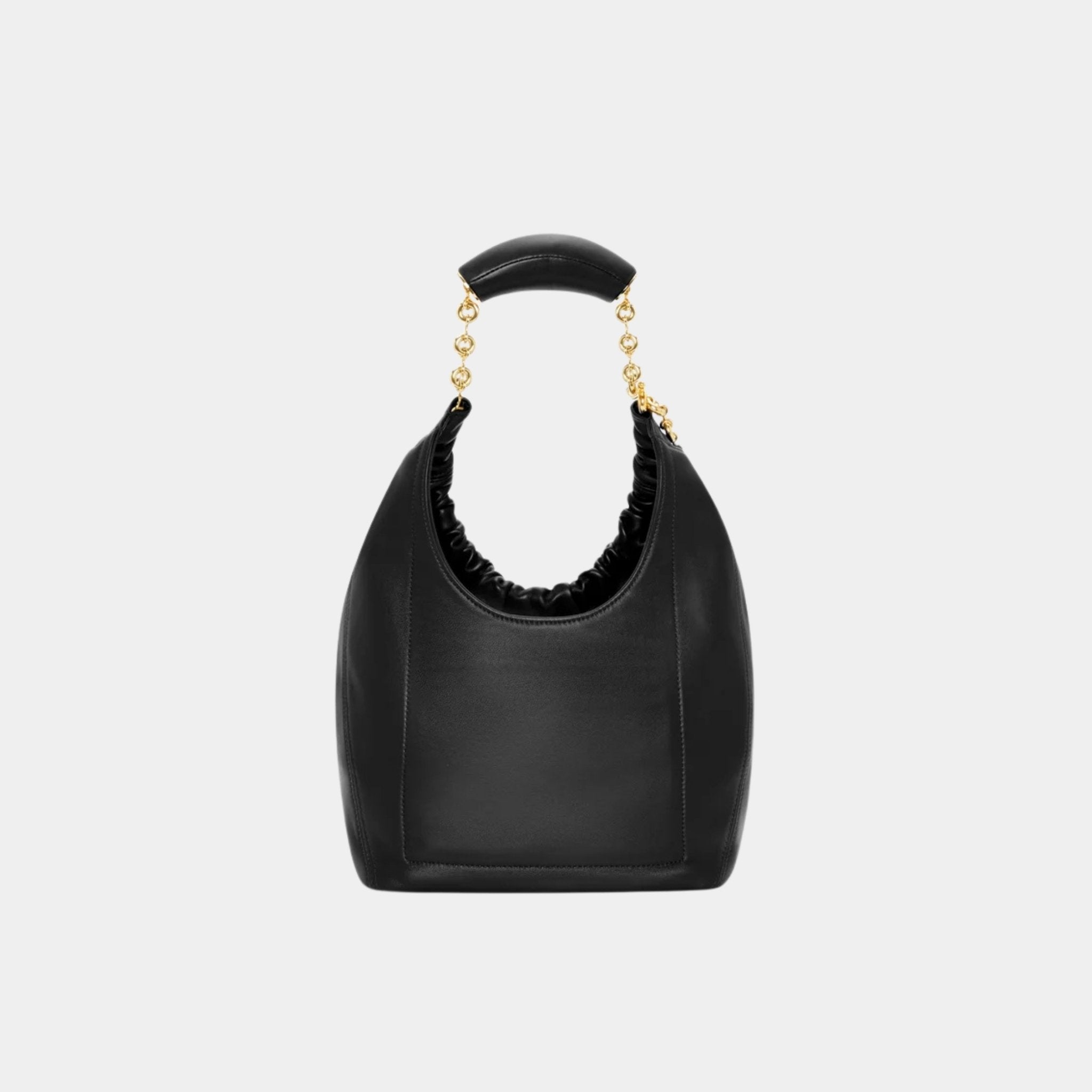 Loewe Small Squeeze Bag In Mellow Nappa Lambskin, Black, Back