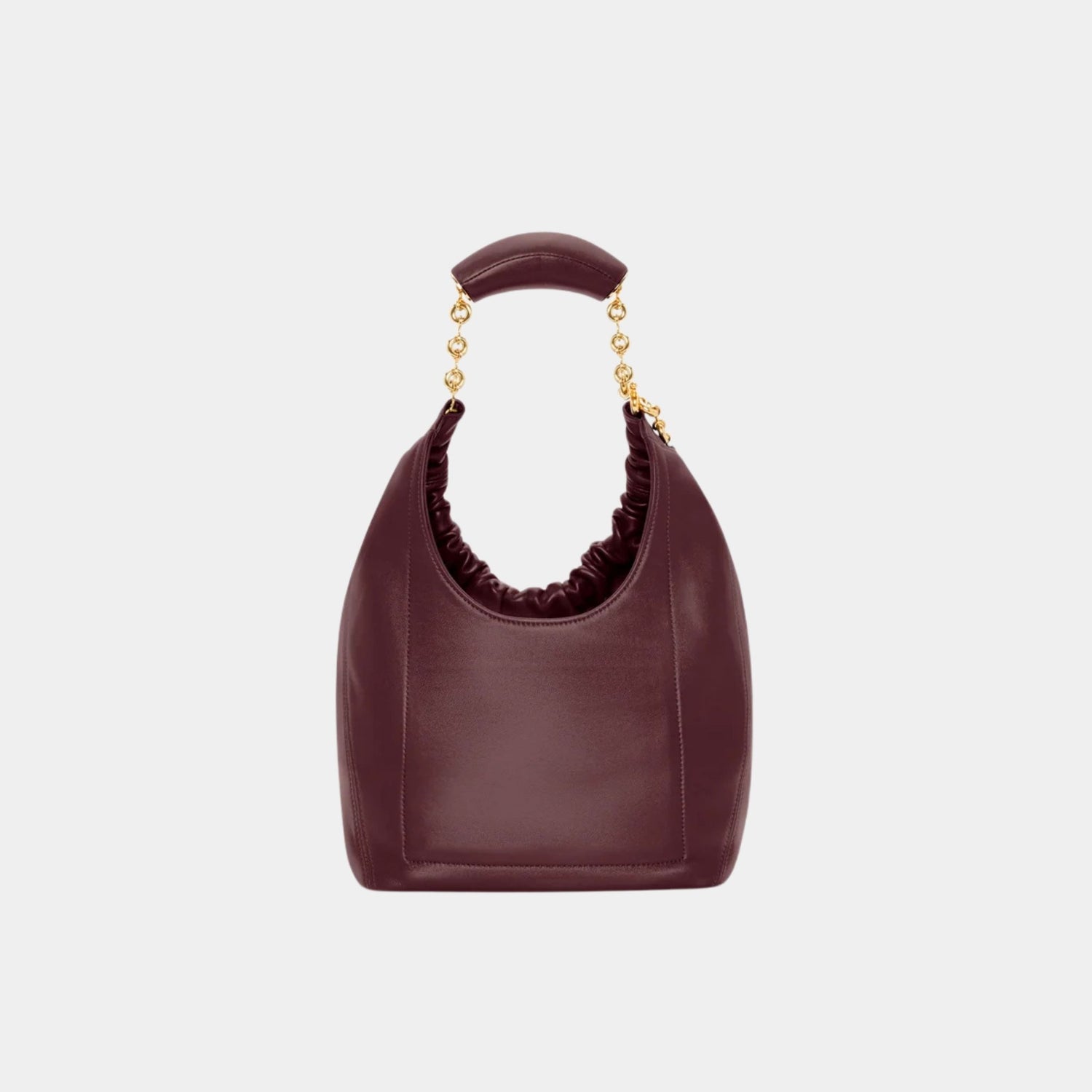 Loewe Small Squeeze Bag In Mellow Nappa Lambskin, Dark Burgundy, Back