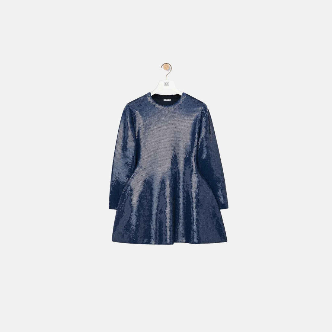 Loewe Top In Viscose Blend, Navy, Front