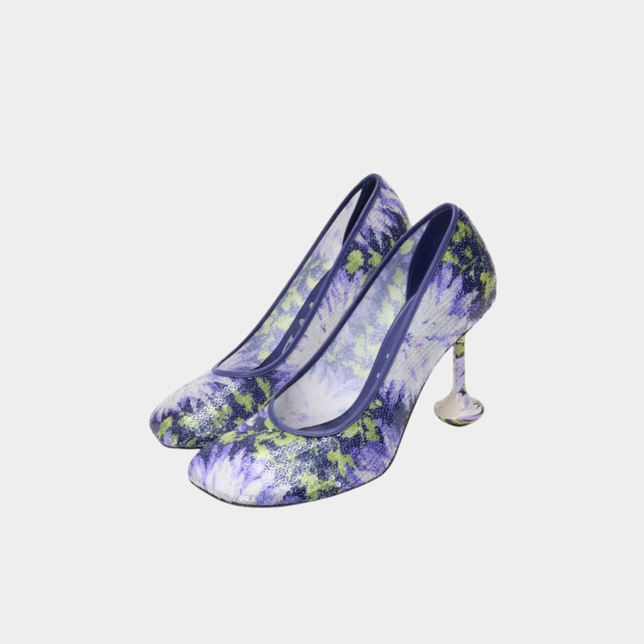 Loewe Toy Pump In Sequins, Front