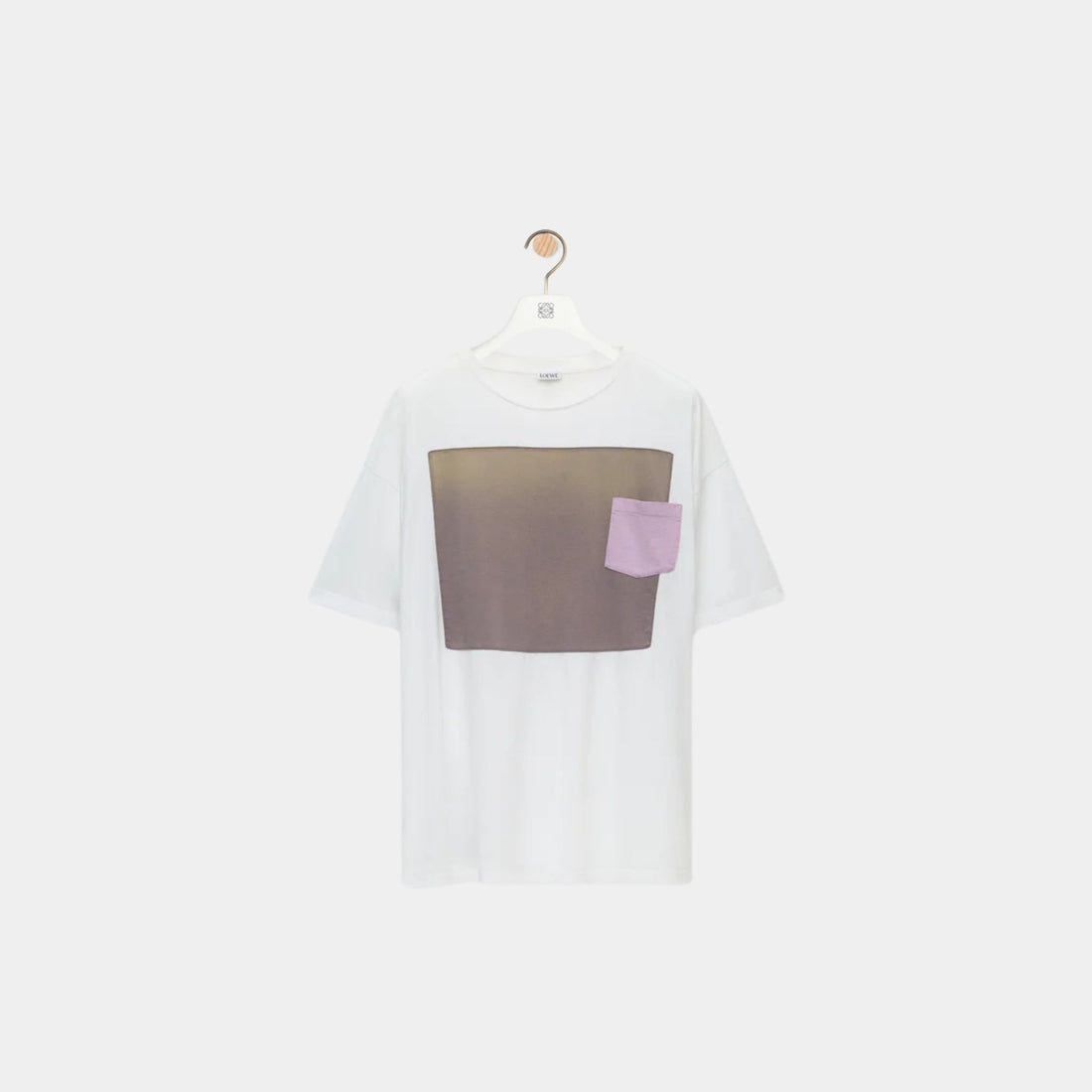 Loewe T-shirt in Cotton with Intarsia Patches, Front