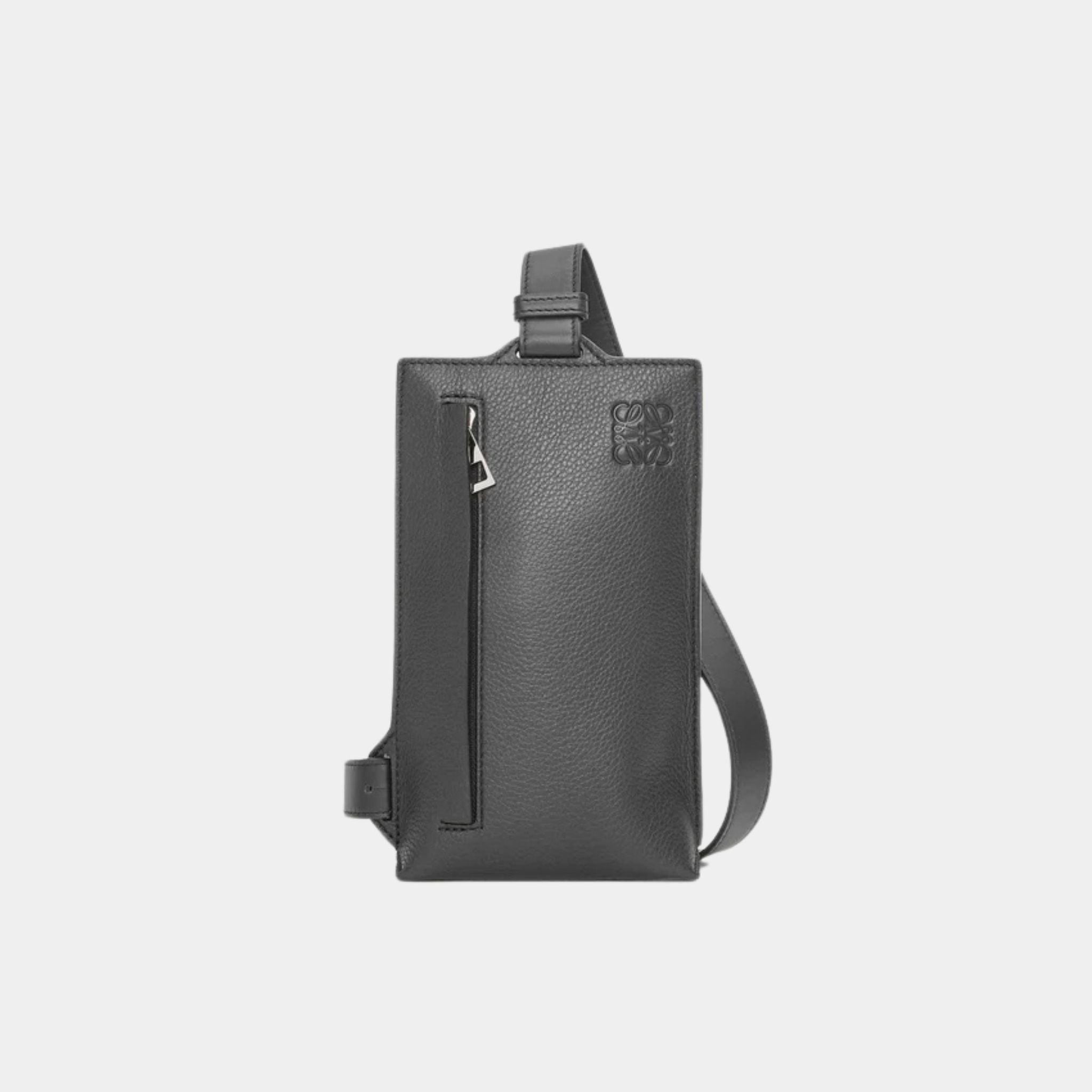 Loewe Vertical T-bag Soft Grained Calfskin, Anthracite, Front
