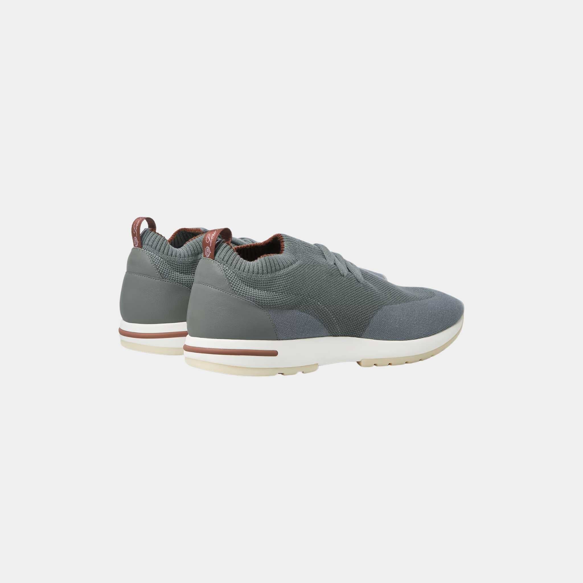 Loro Piana 360 Flexy Walk Sneaker Virgin Wool, Mediterranean Sage, Back