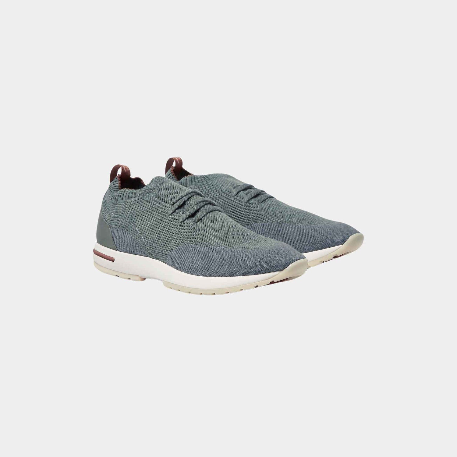 Loro Piana 360 Flexy Walk Sneaker Virgin Wool, Mediterranean Sage, Front