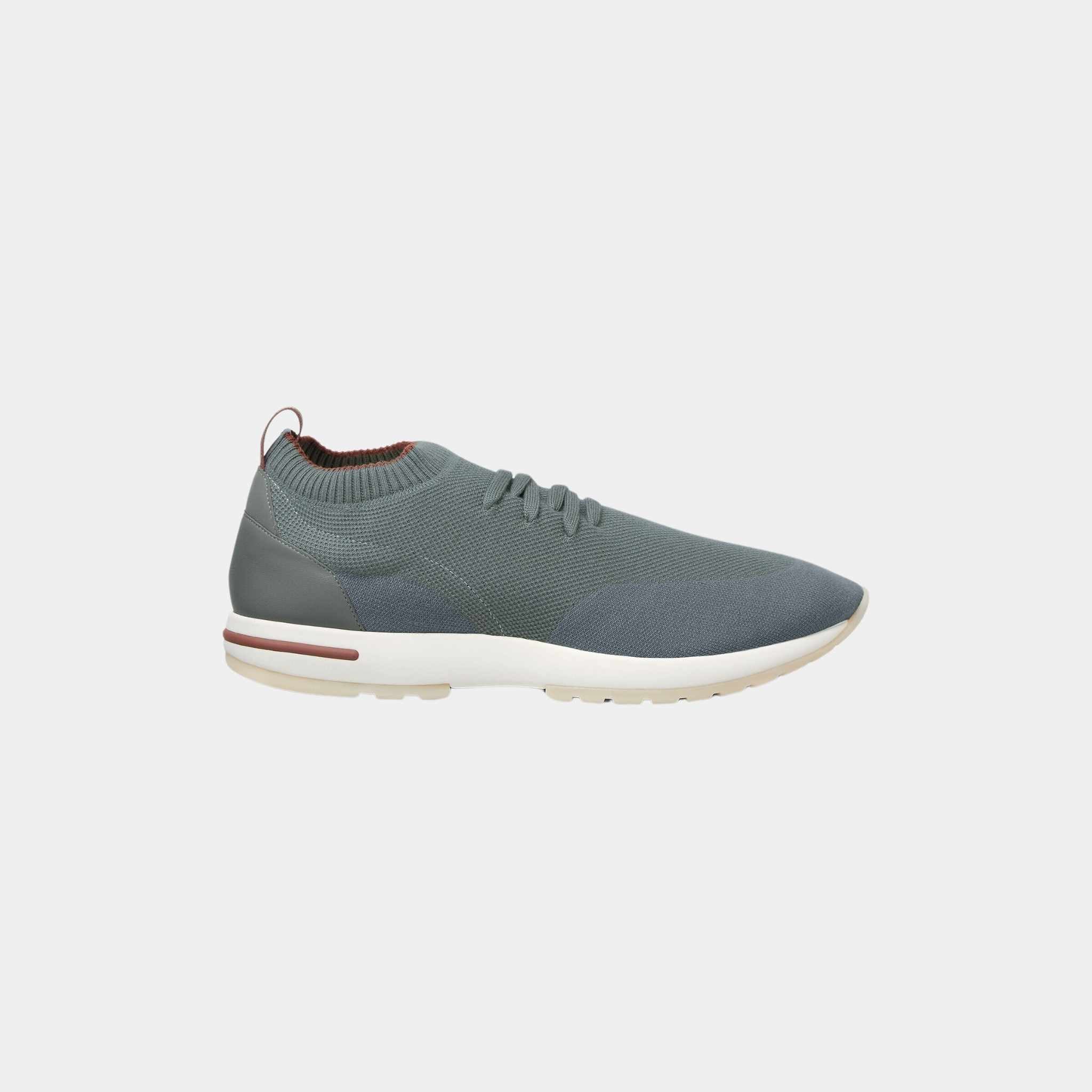 Loro Piana 360 Flexy Walk Sneaker Virgin Wool, Mediterranean Sage, Side