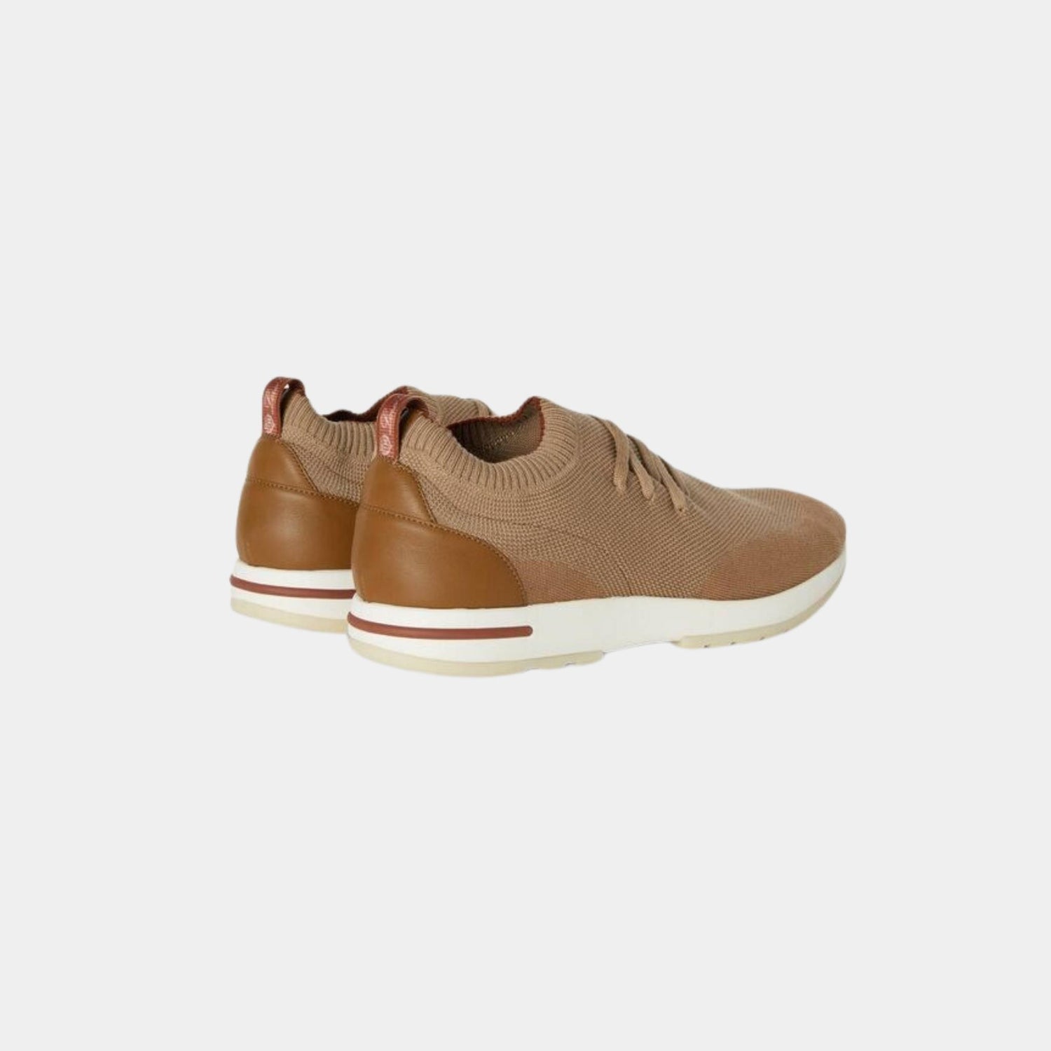 Loro Piana 360 Flexy Walk Sneaker Virgin Wool, Sand Grain, Back