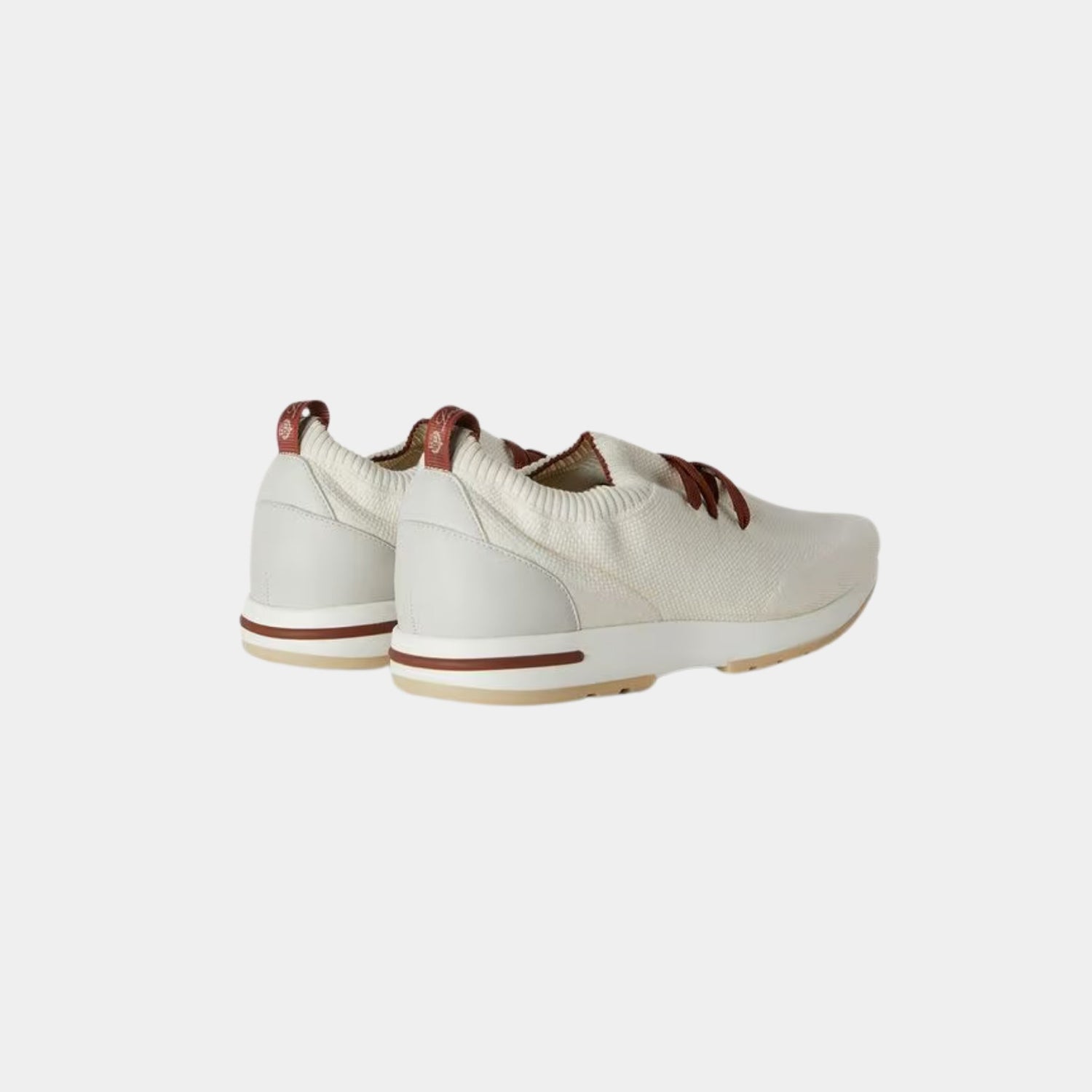 Loro Piana 360 Flexy Walk Sneaker Virgin Wool, White, Back