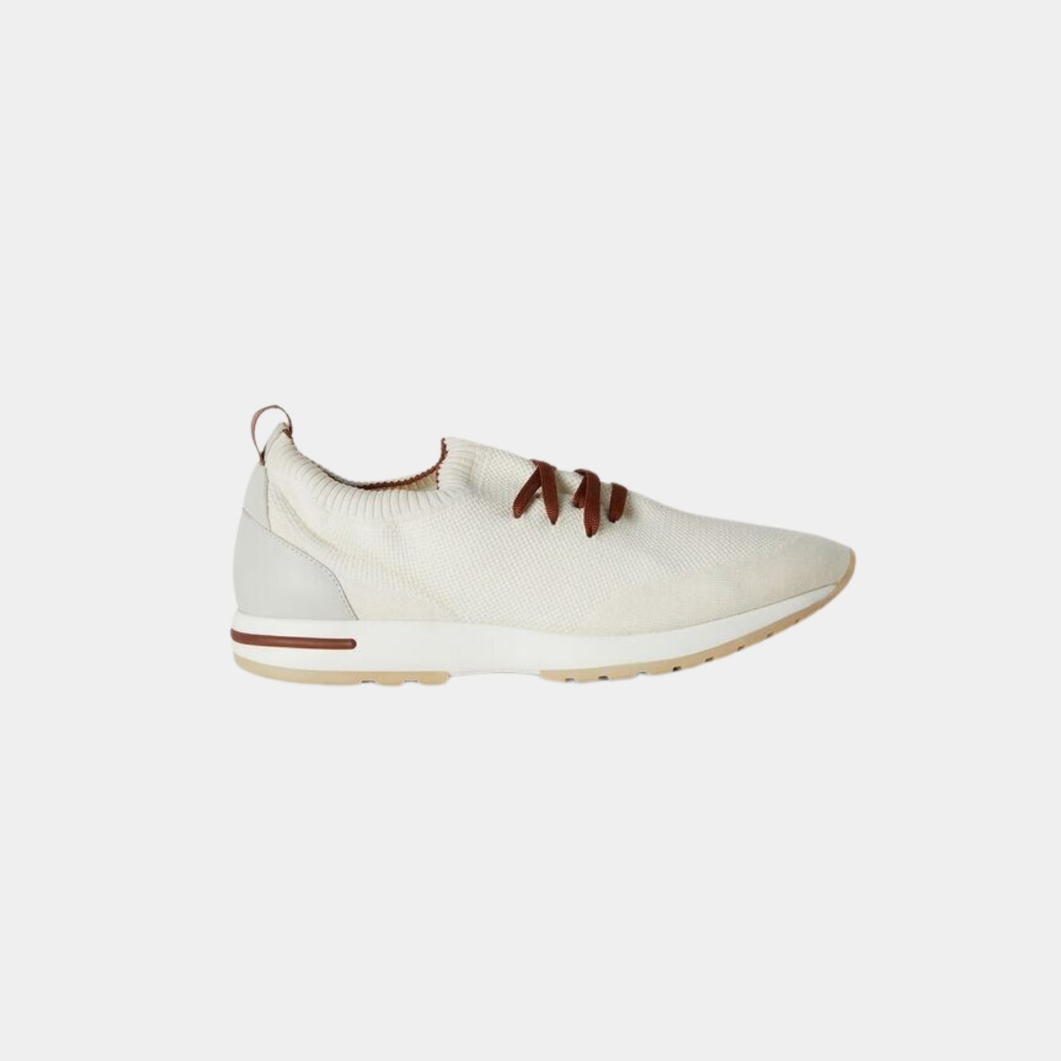 Loro Piana 360 Flexy Walk Sneaker Virgin Wool, White, Side