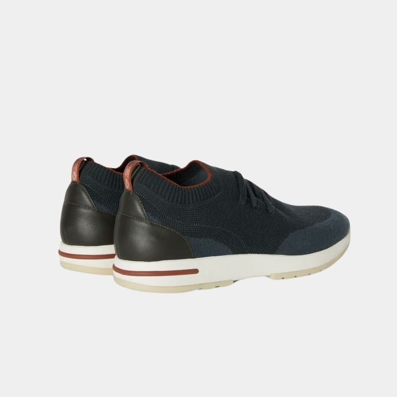 Loro Piana 360 Flexy Walk Sneaker Virgin Wool, TropicalRain, BackView