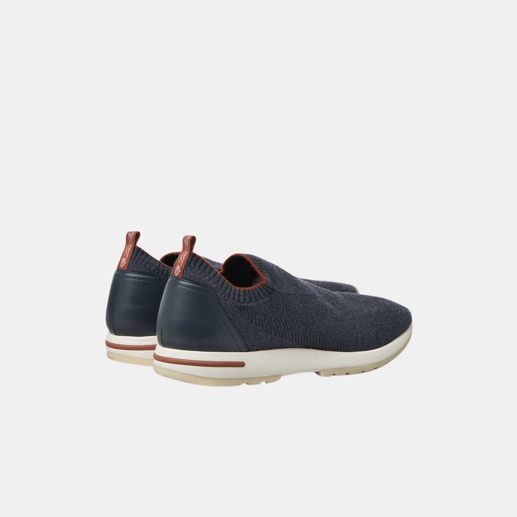 Loro Piana 360 LP Flexy Active Sneaker Virgin Wool, Bluish, Back