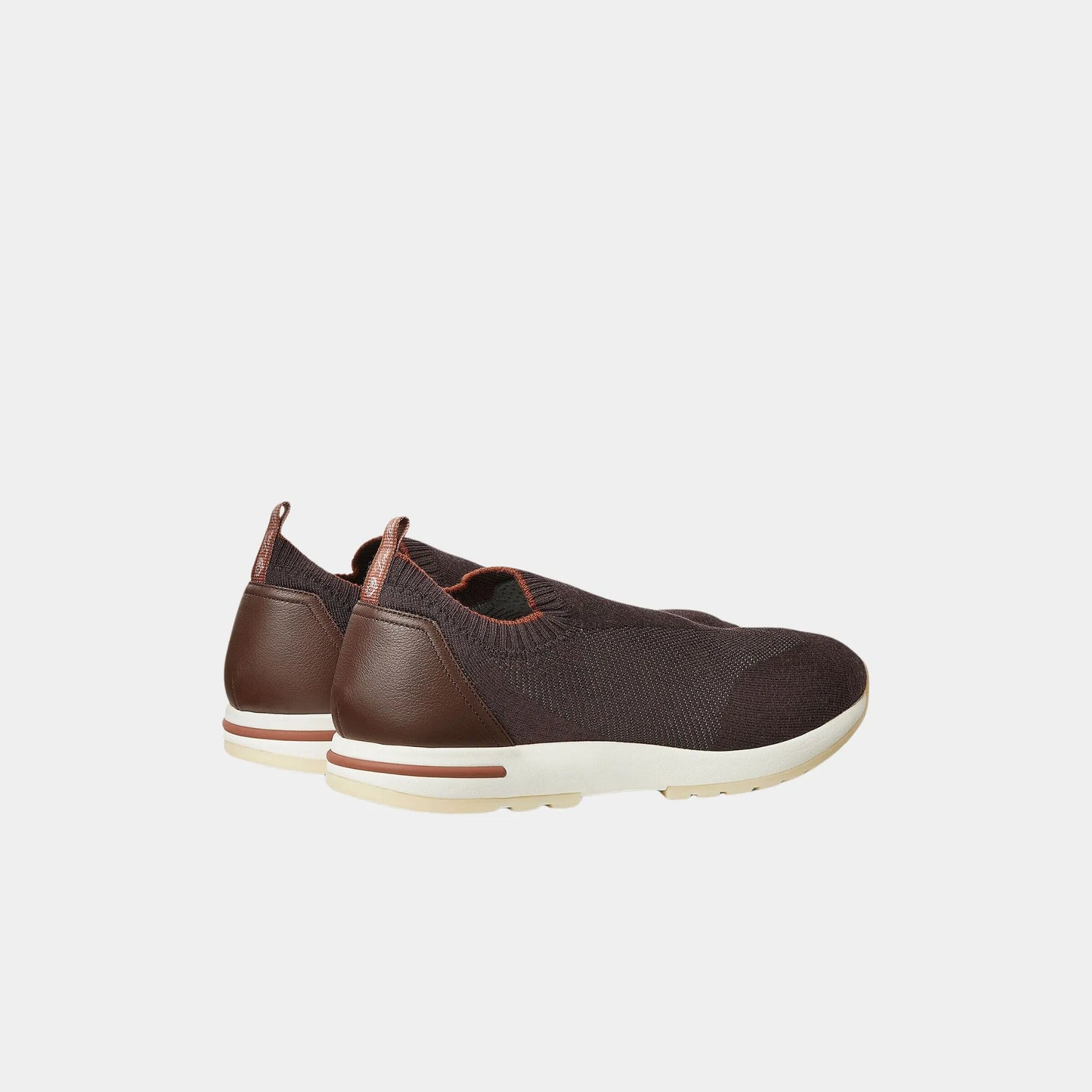 Loro Piana 360 LP Flexy Active Sneaker in Virgin Wool, Crimson Merlot, Back