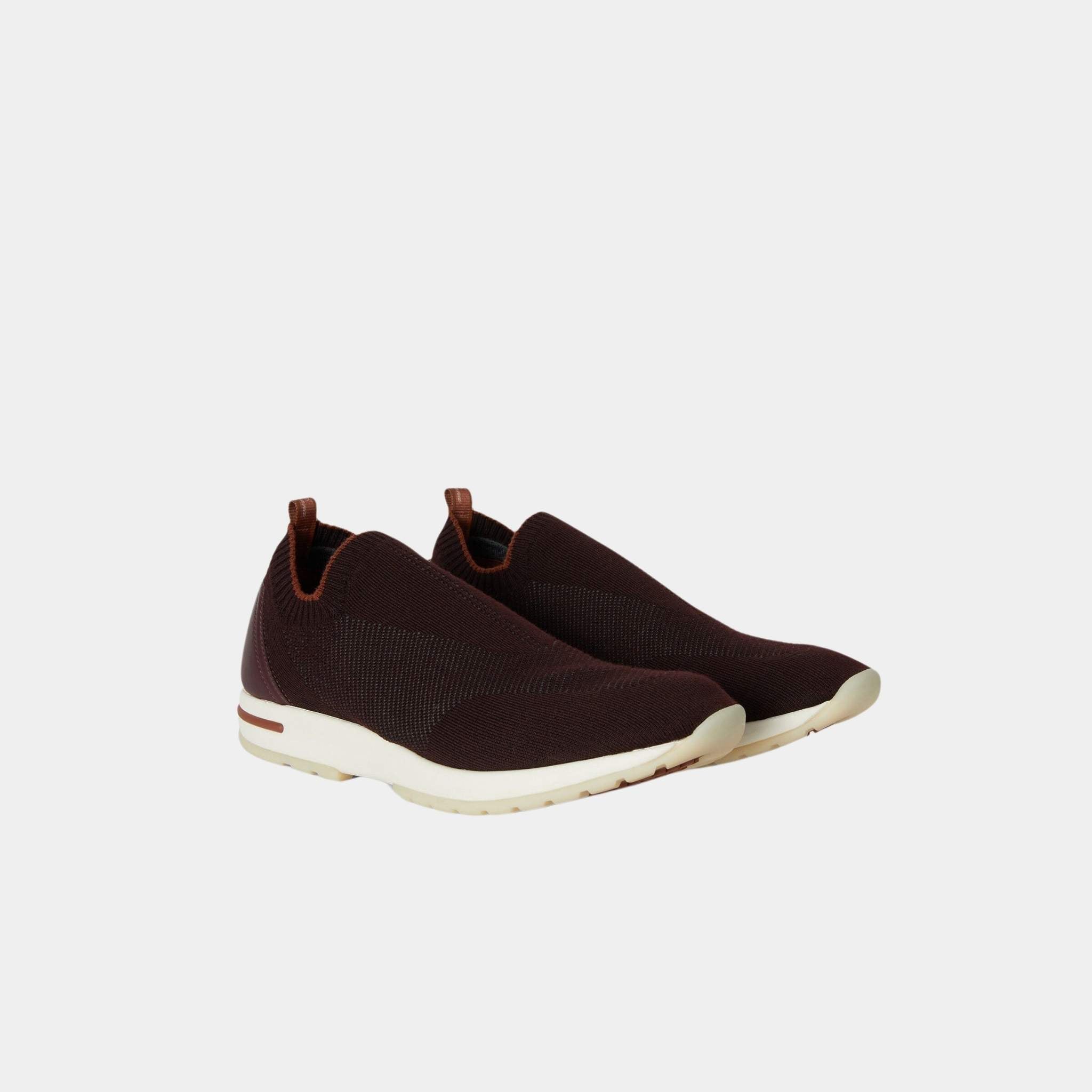 Loro Piana 360 LP Flexy Active Sneaker Virgin Wool, Dark Claret, Front