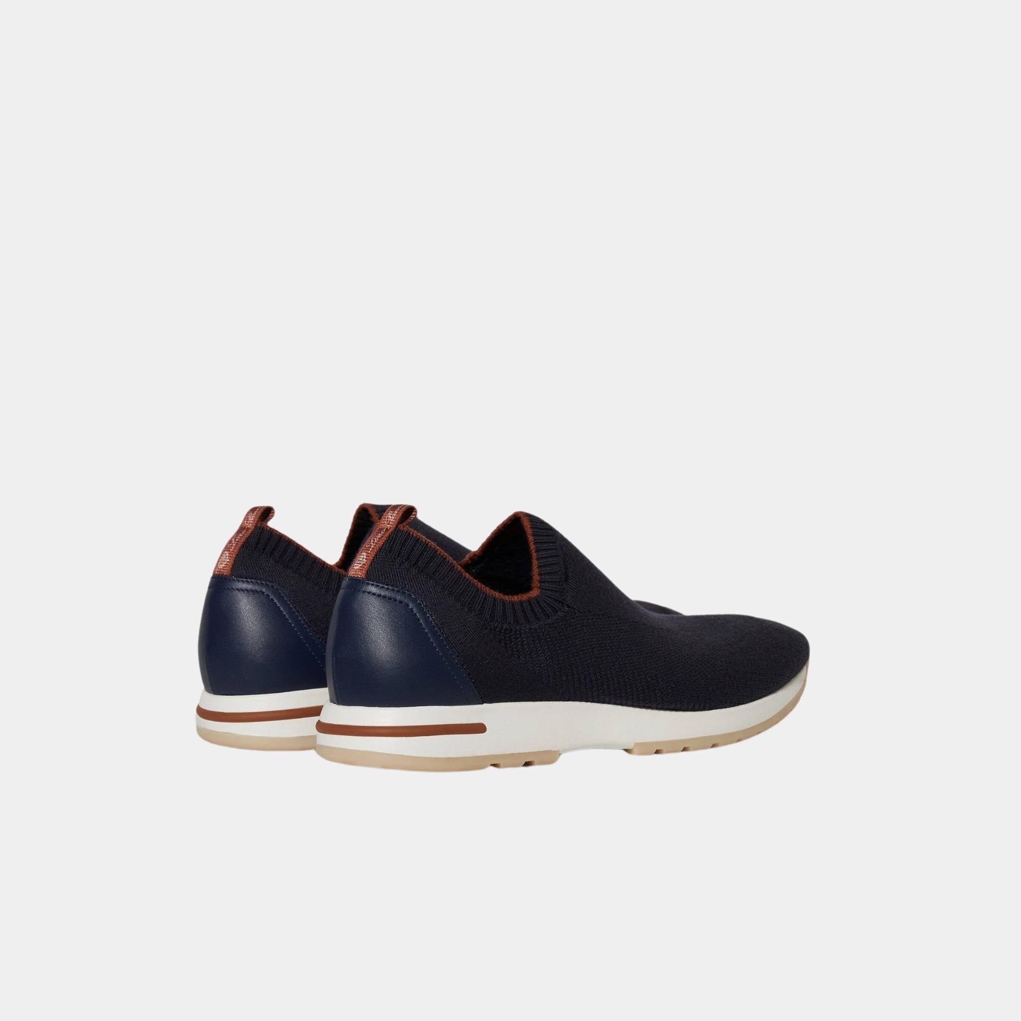 Loro Piana 360 LP Flexy Active Sneaker Virgin Wool, Galaxy Blue, Back