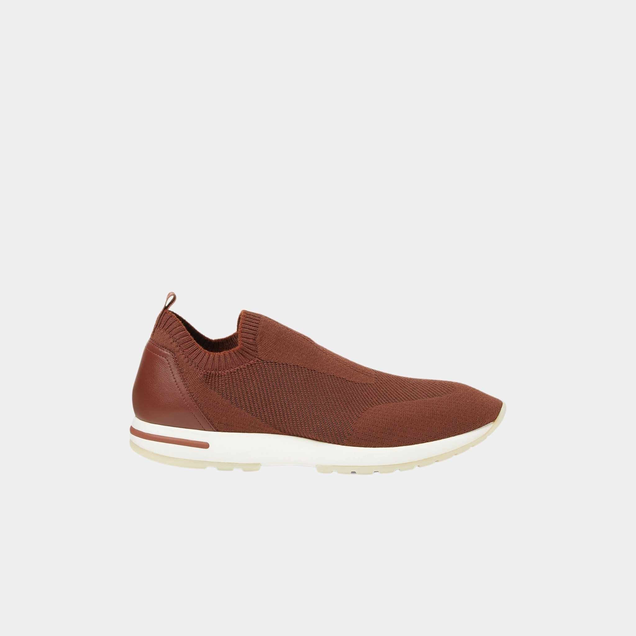 Loro Piana 360 LP Flexy Active Sneaker Virgin Wool, Moka Brown, Side